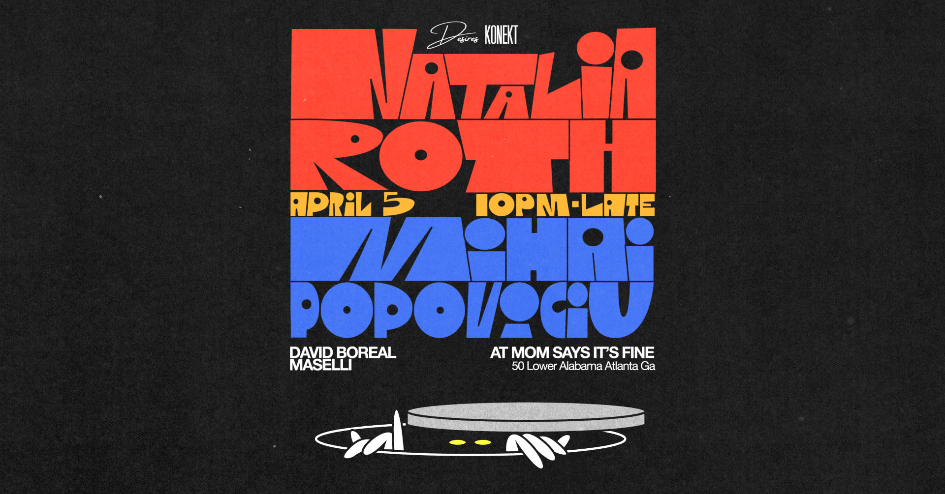 Desires & Konekt Present: Mihai Popoviciu & Natalia Roth Cover