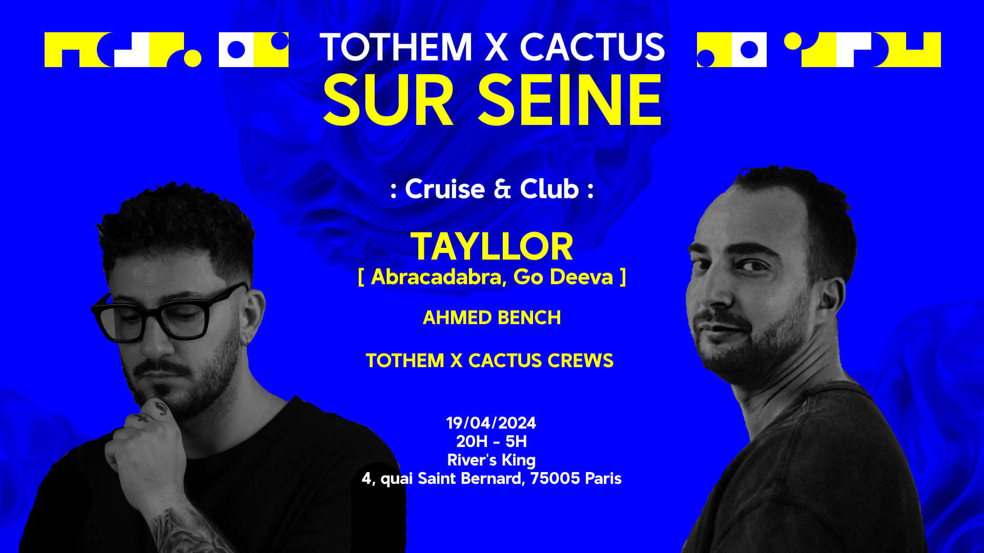 Tothem X Cactus Sur Seine |Croisière| Tayllor & Ahmed Bench Cover
