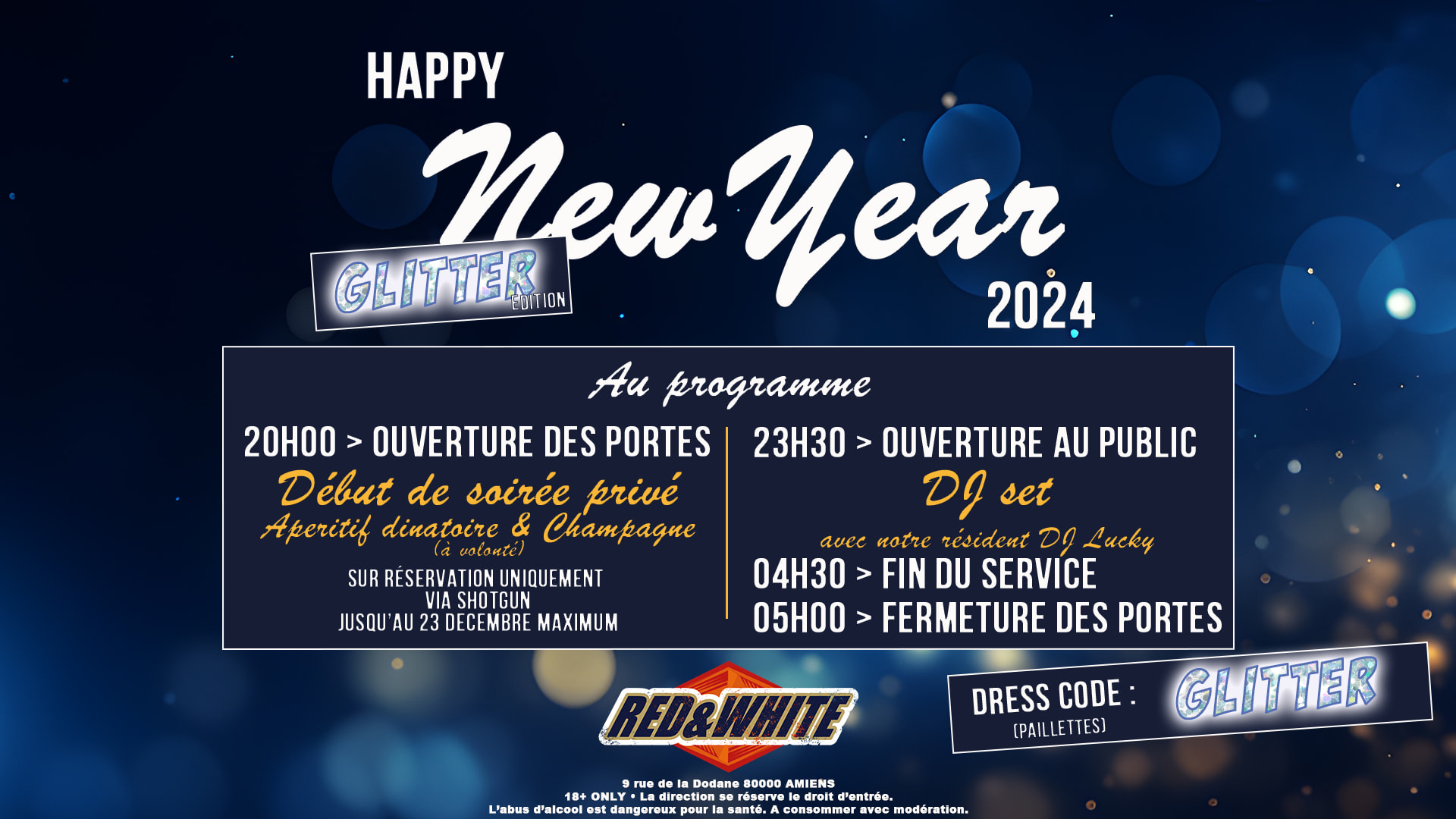 Réveillon Du Nouvel An 2024 • 31 Décembre 2023 Cover