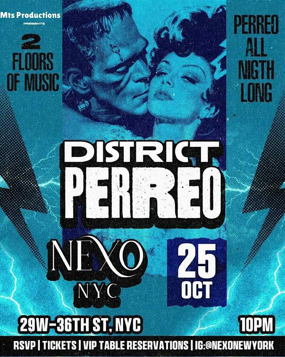 District Perreo Saturdays At Nexo Nyc – Saturday, October 25 Cover