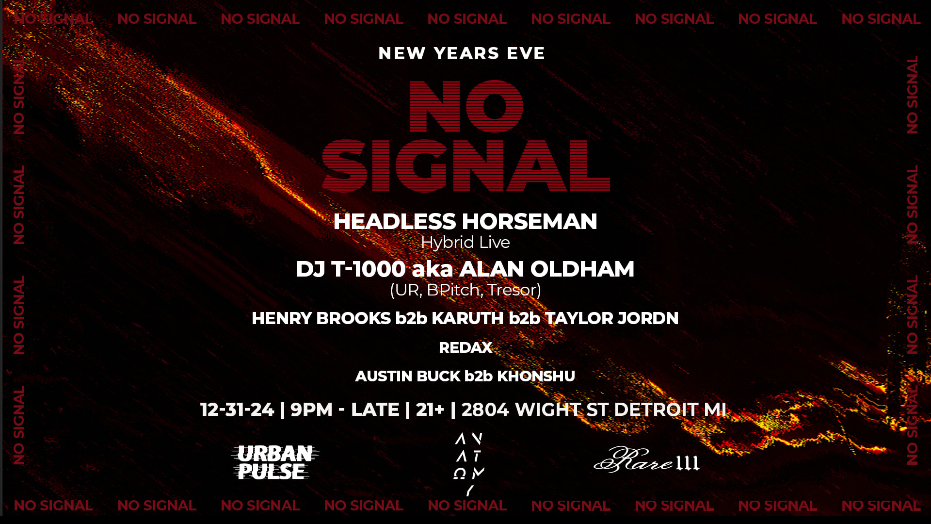 Anatomy X Rare 111 X Urban Pulse Presents: No Signal Cover