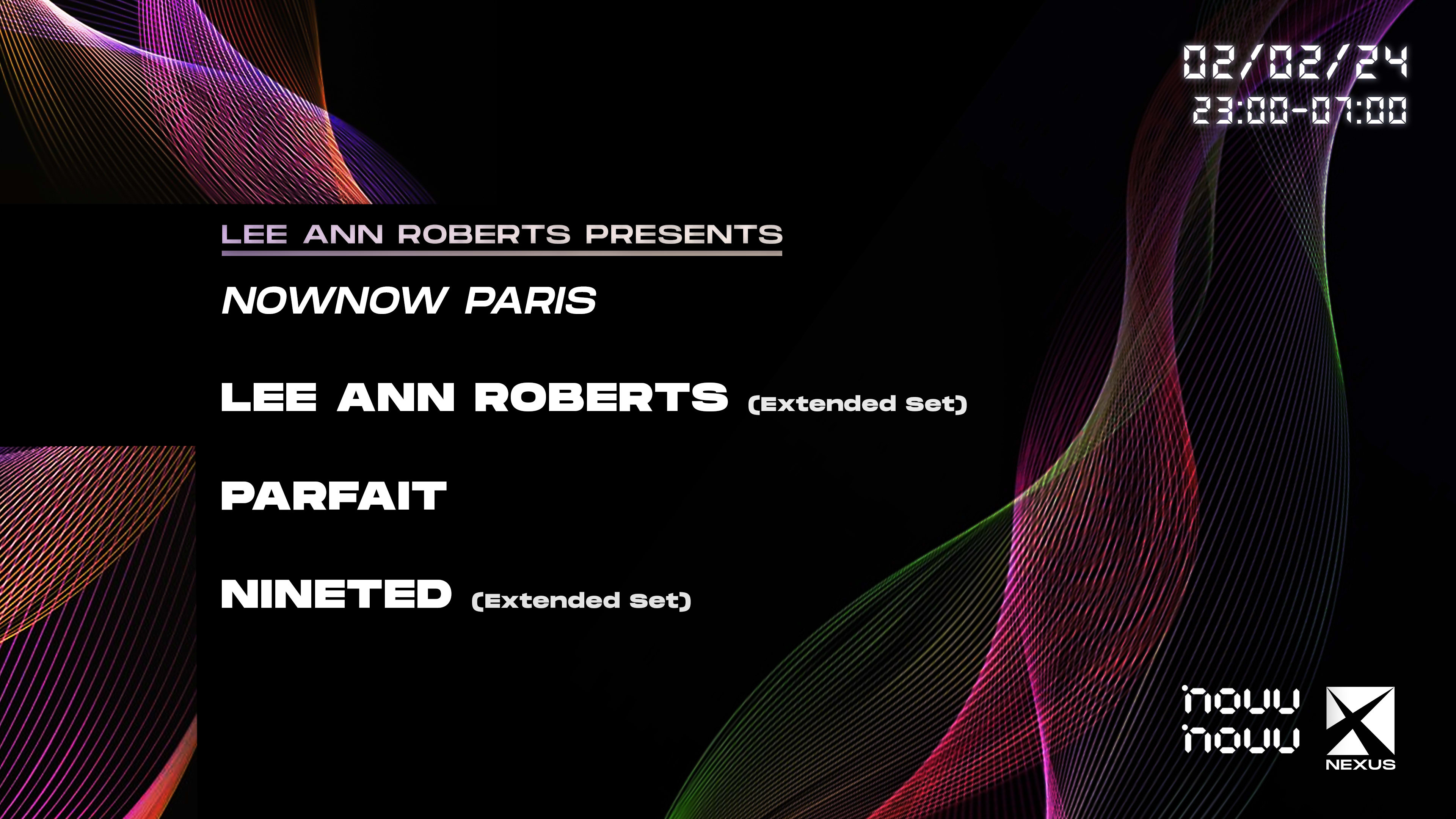 Nownow X Nexus : Lee Ann Roberts | Parfait | Nineted Cover
