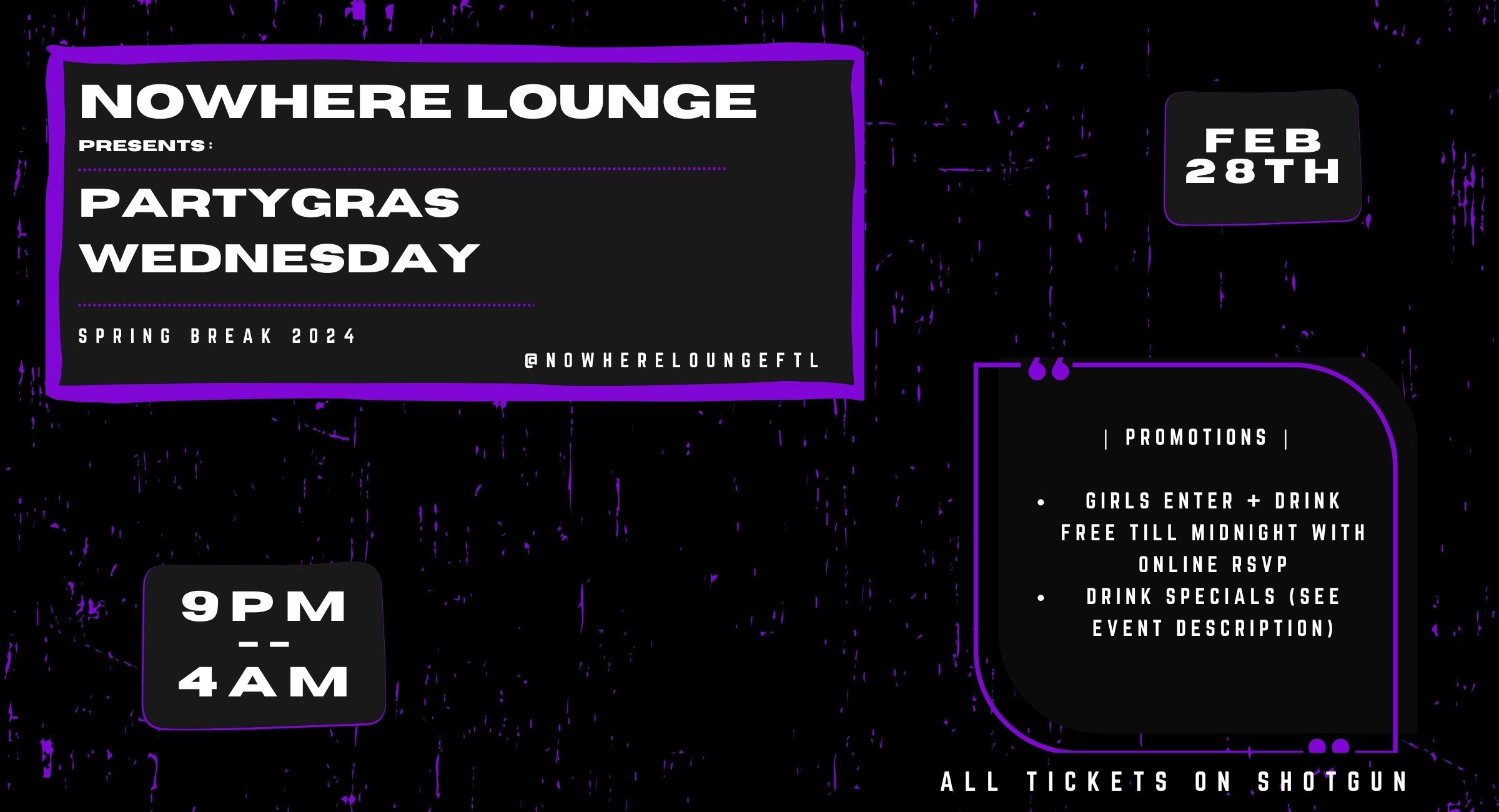 Partygras Wednesdays | Spring Break Week 1 Cover