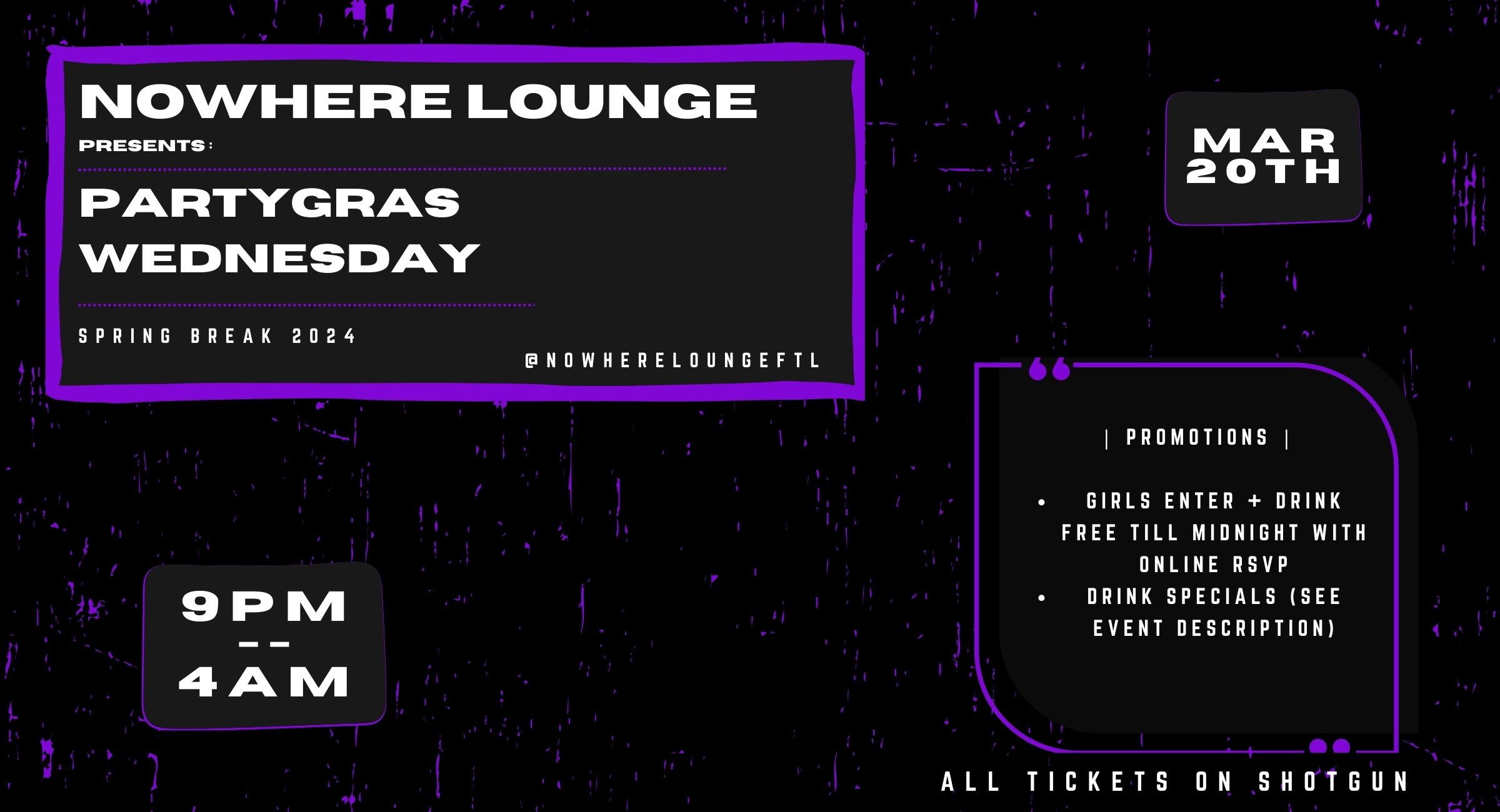 Partygras Wednesdays | Spring Break Week 4 Cover