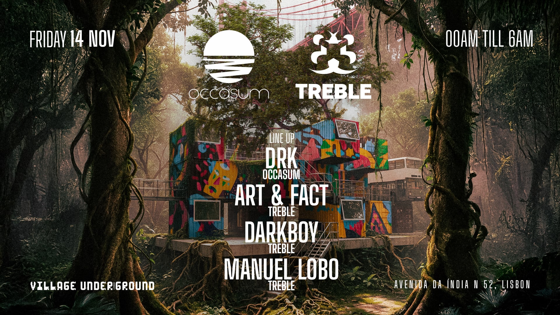 Treble X Occasum @ Village Underground Lisboa Cover