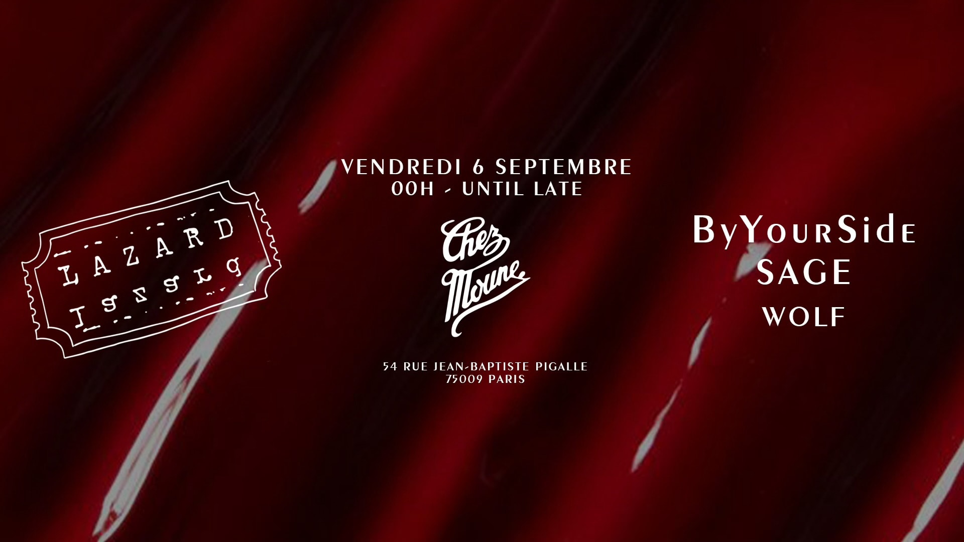 Lazard 06.09 @Chezmoune - Pré-Opening Cover