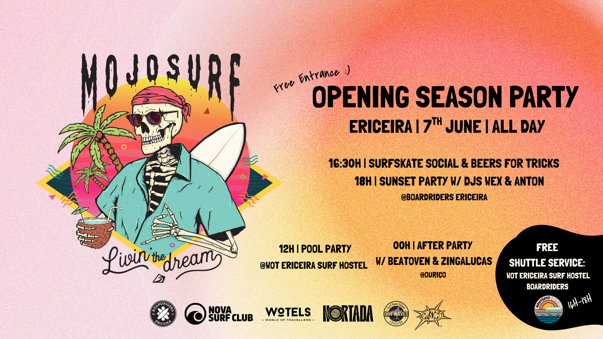 Mojosurf Opening Season Party Cover