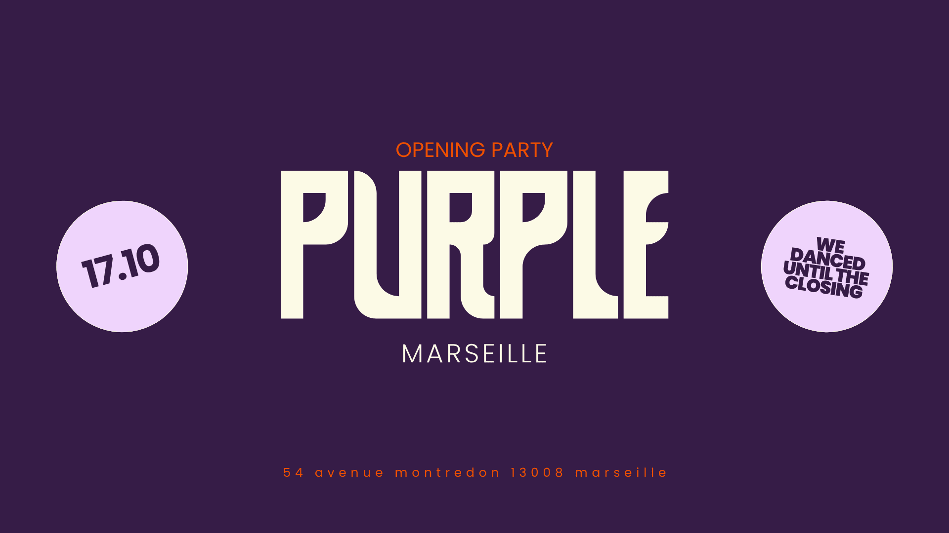 Opening Party - Vendredi 17 Oct Cover