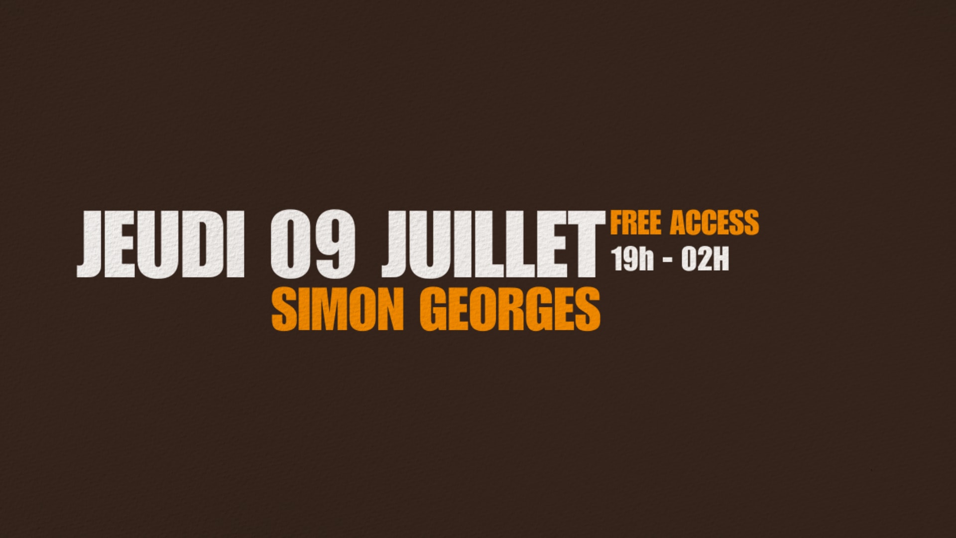 Simon.G, Jeudi 09 Juillet Cover