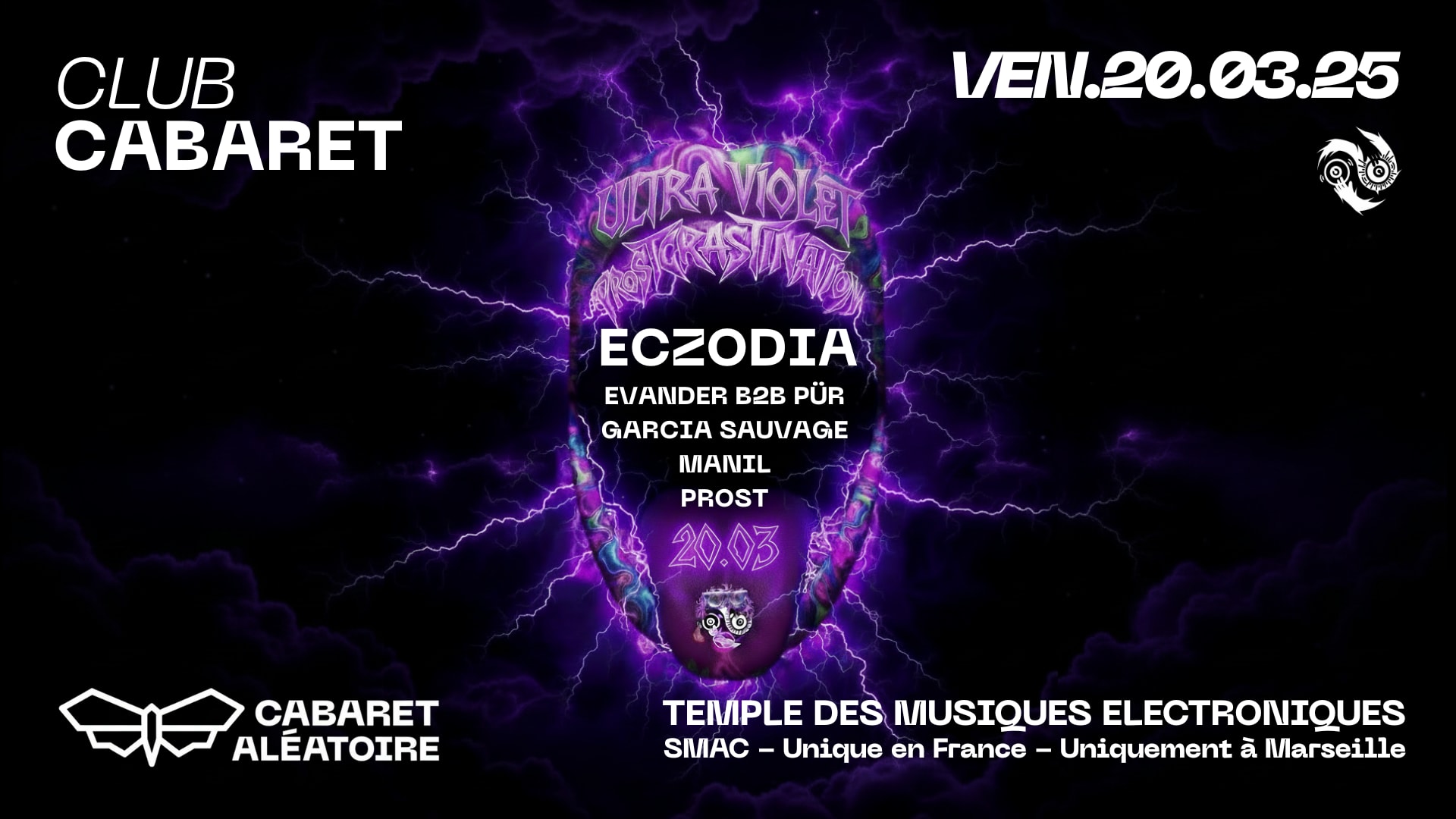 Eczodia: Prostcrastination X Cabaret Aléatoire - Ultraviolet Cover