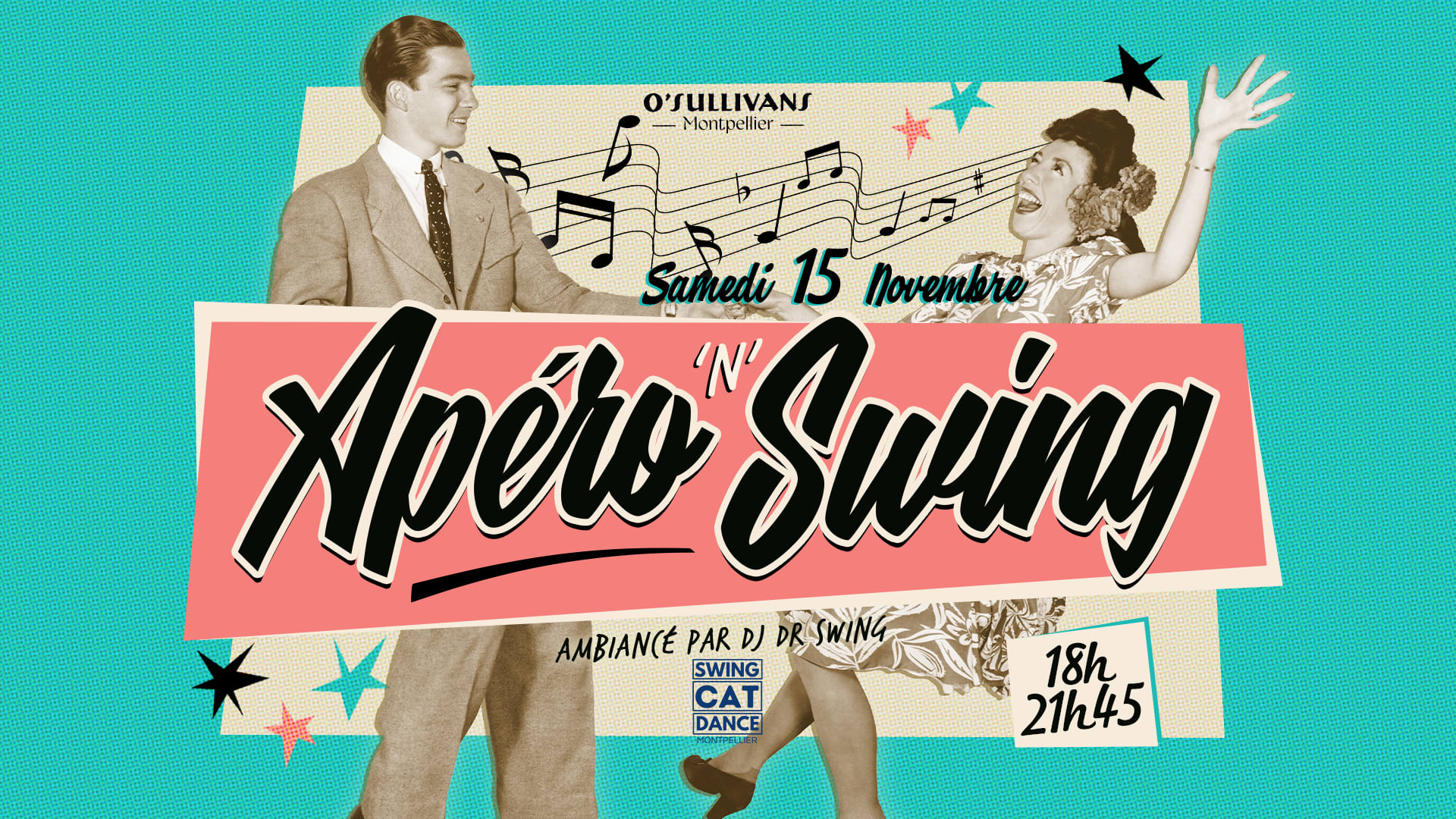 Apero Swing Novembre - O'sullivans Pub Montpellier Cover