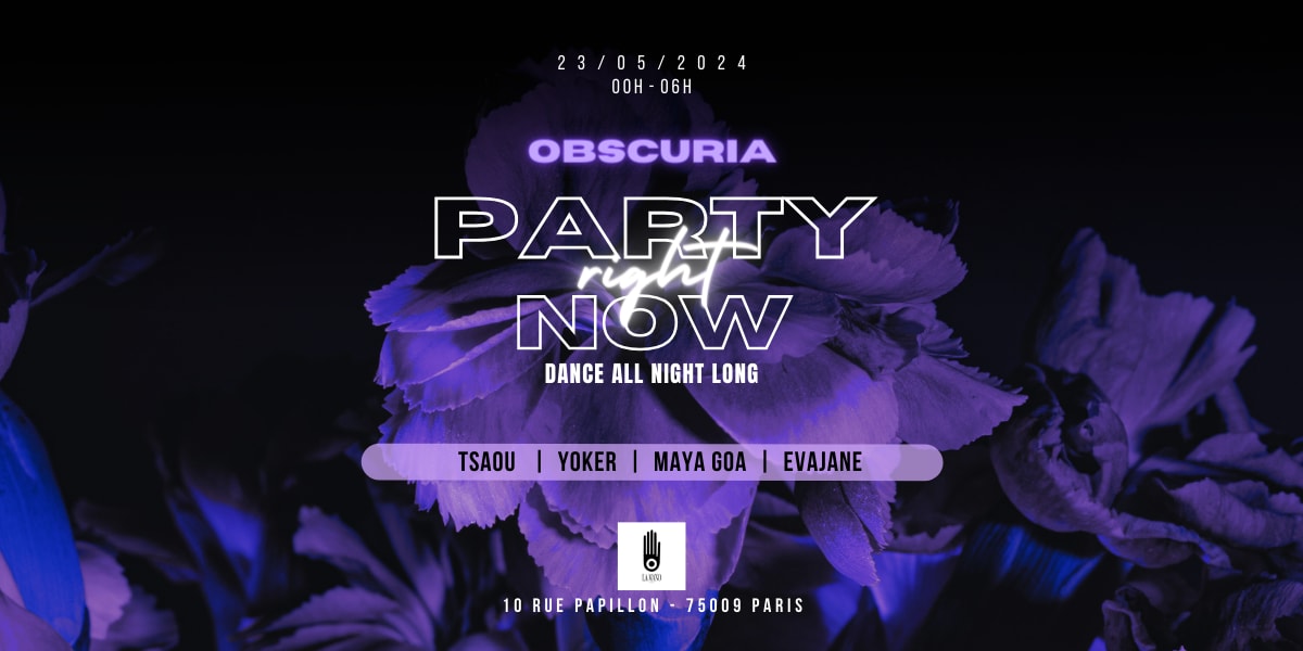 Obscuria Présente Party Right Now Cover