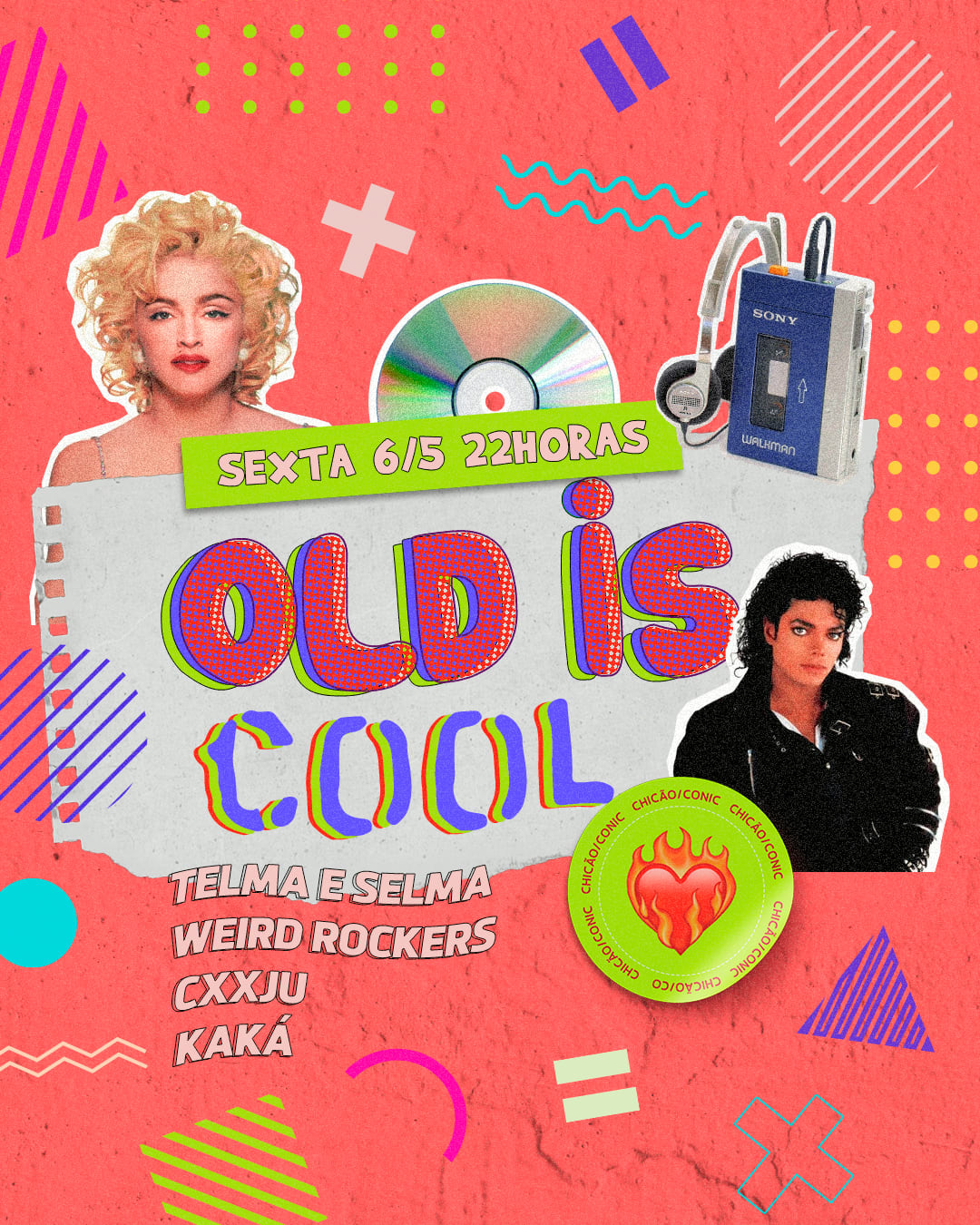 06/05: Old Is Cool - Hits Anos 80, 90 E 2000 Cover