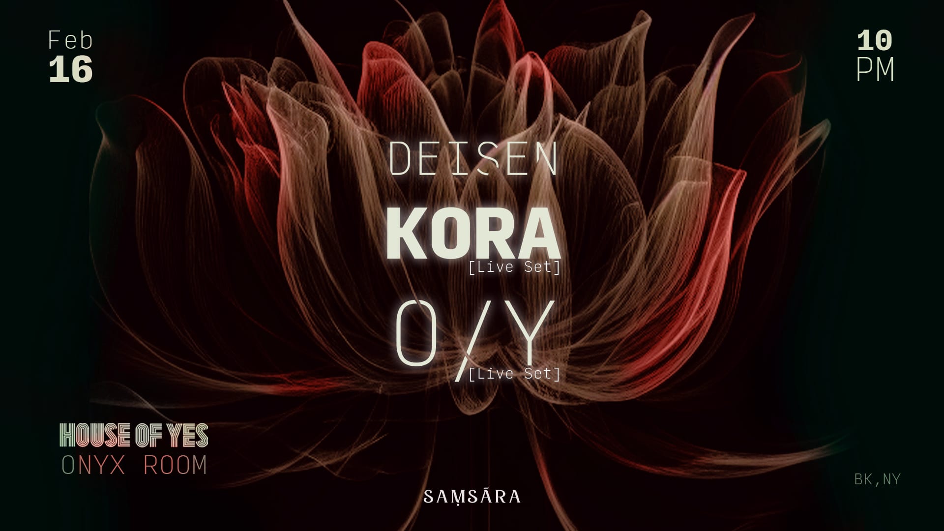Samsara - Kora (Live) | O/Y (Live) | Deisen @ Hoy Onyx Room Cover
