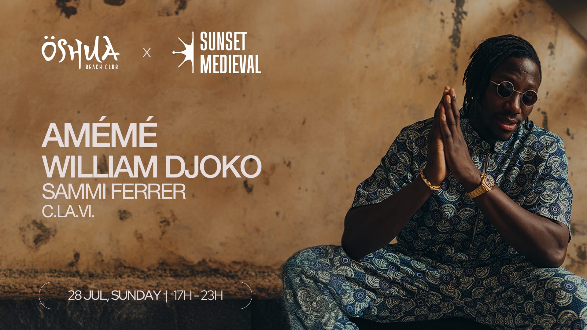 Sunset Medieval W/ Amémé & William Djoko · Öshua Beach Club Cover