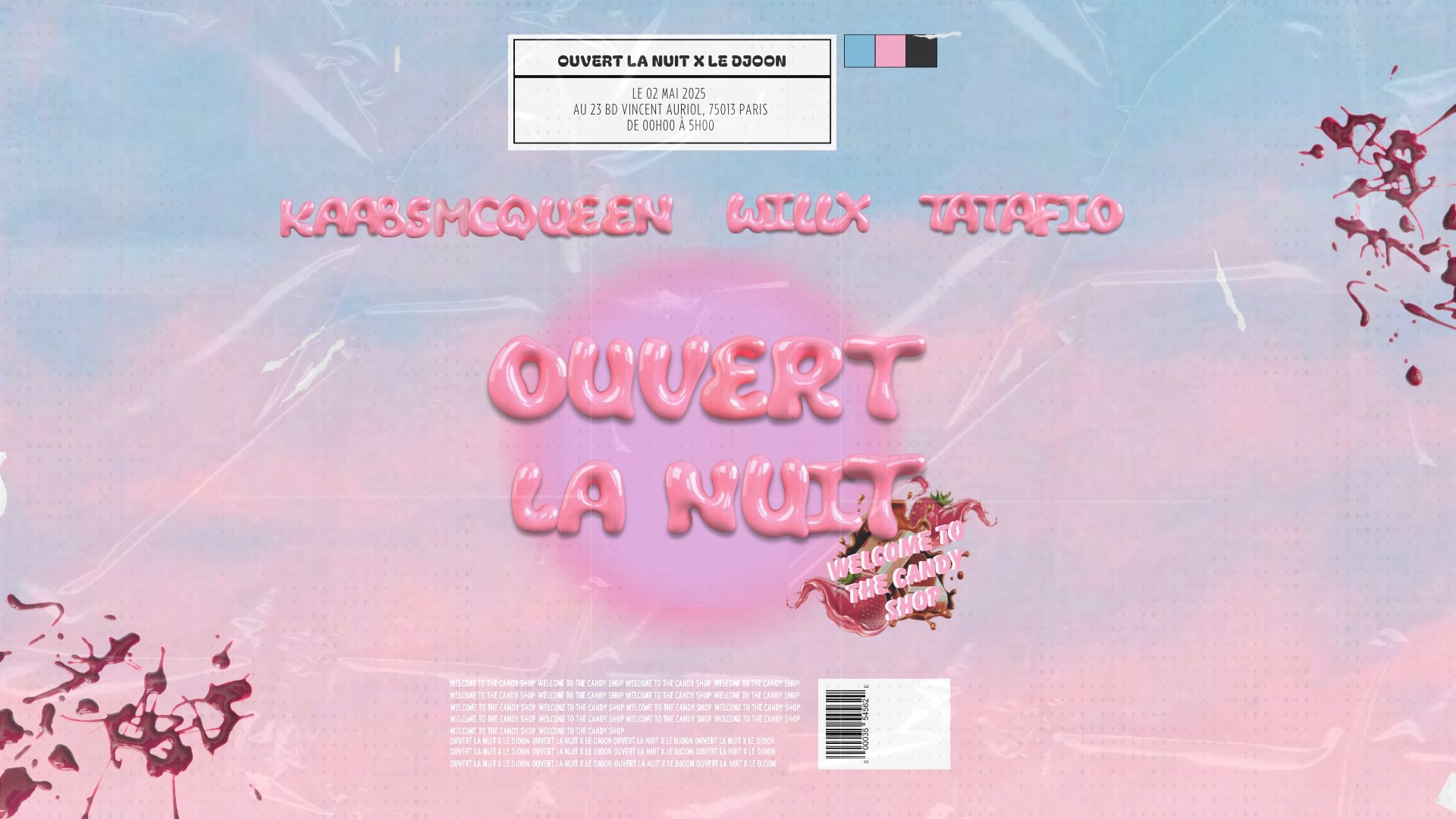 Ouvert La Nuit : Welcome To The Candy Shop Cover