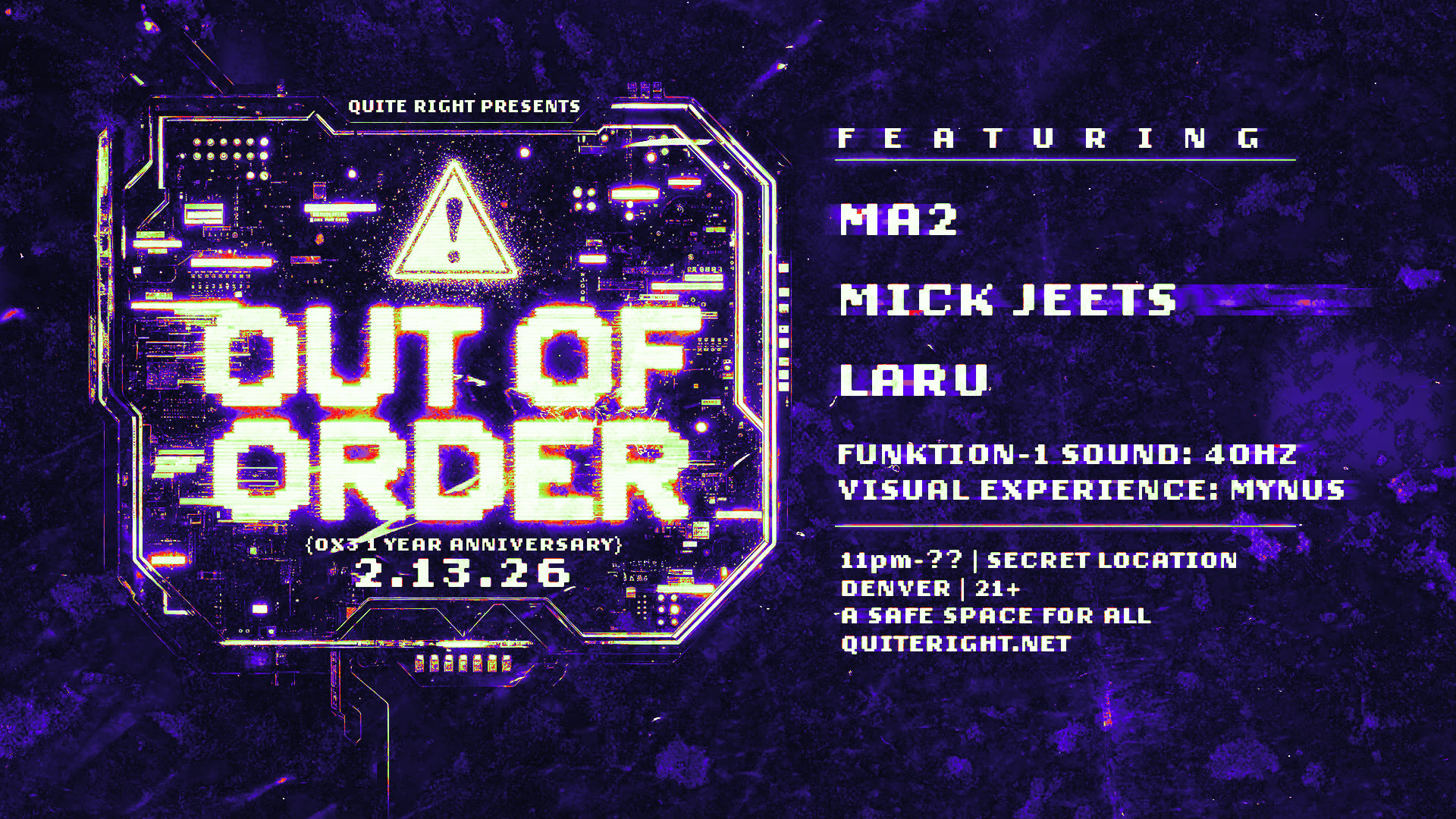 Out Of Order [Ox3 1 Year] Cover