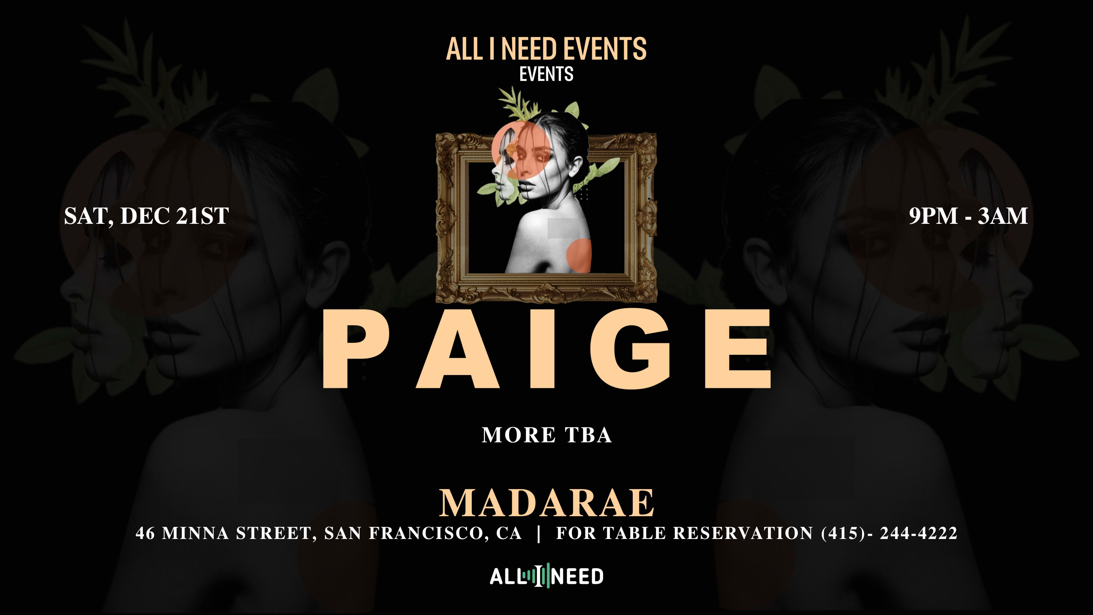 Paige [Afro House] At Madarae San Francisco Cover