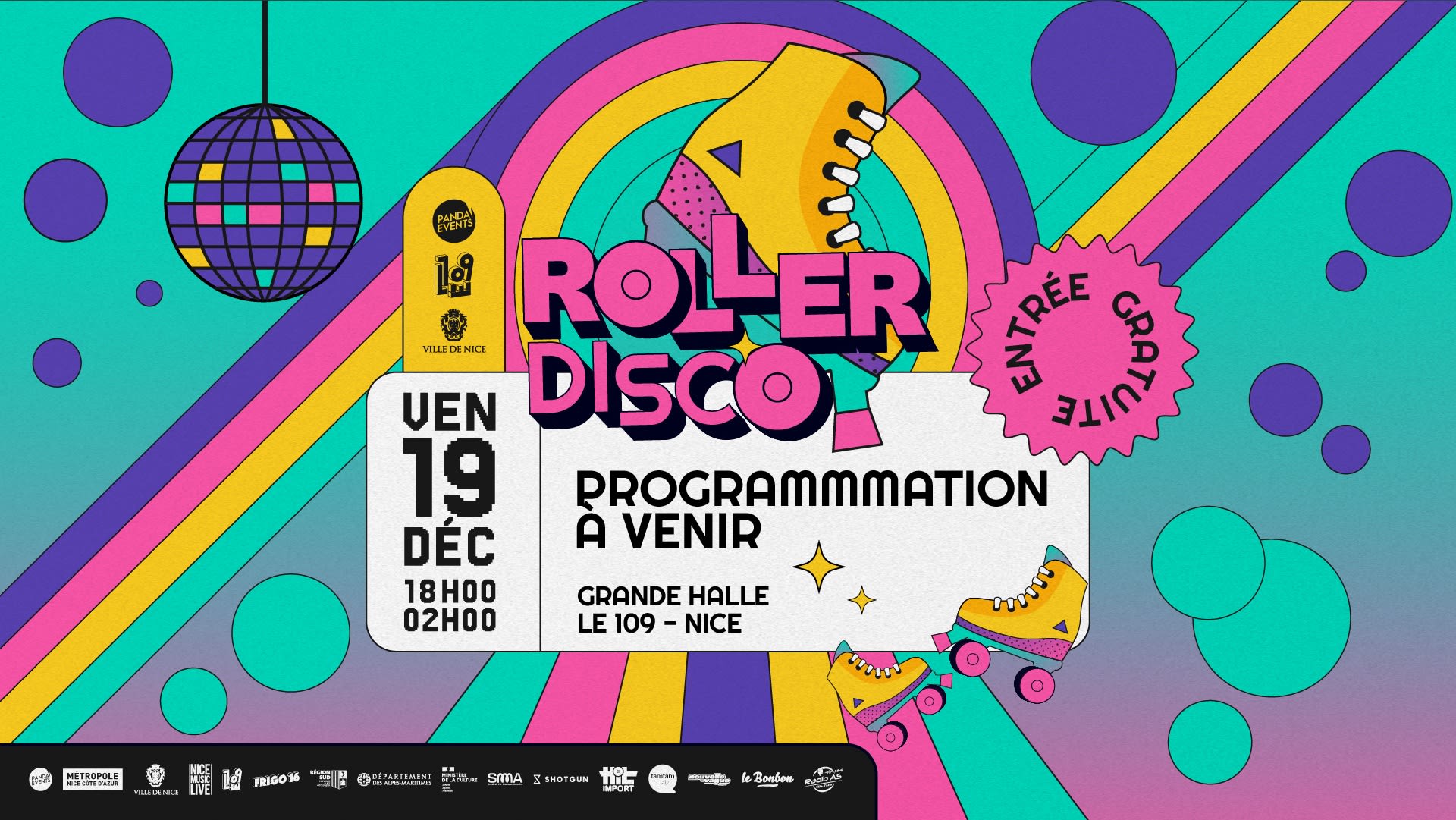 Roller Disco - Ven. 19 Decembre 2025 @ Grande Halle Cover