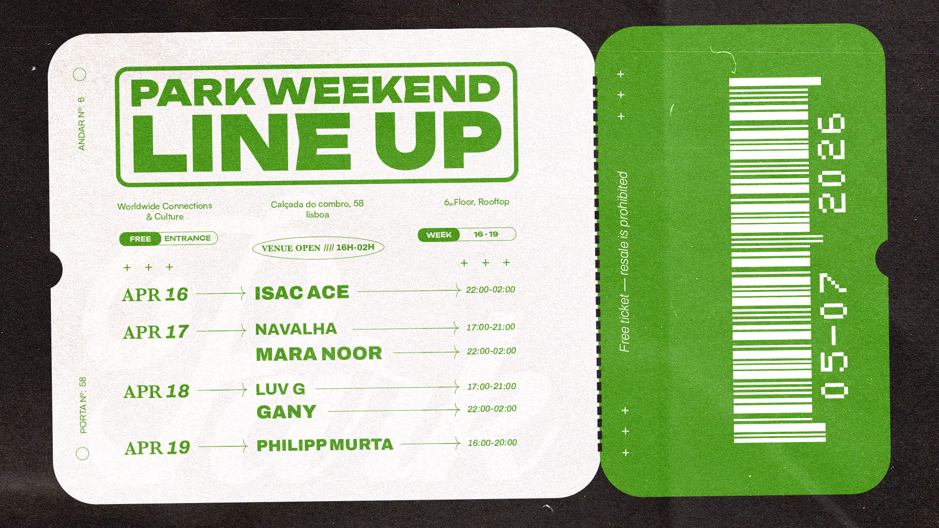Park Weekend @April 16-19 Cover