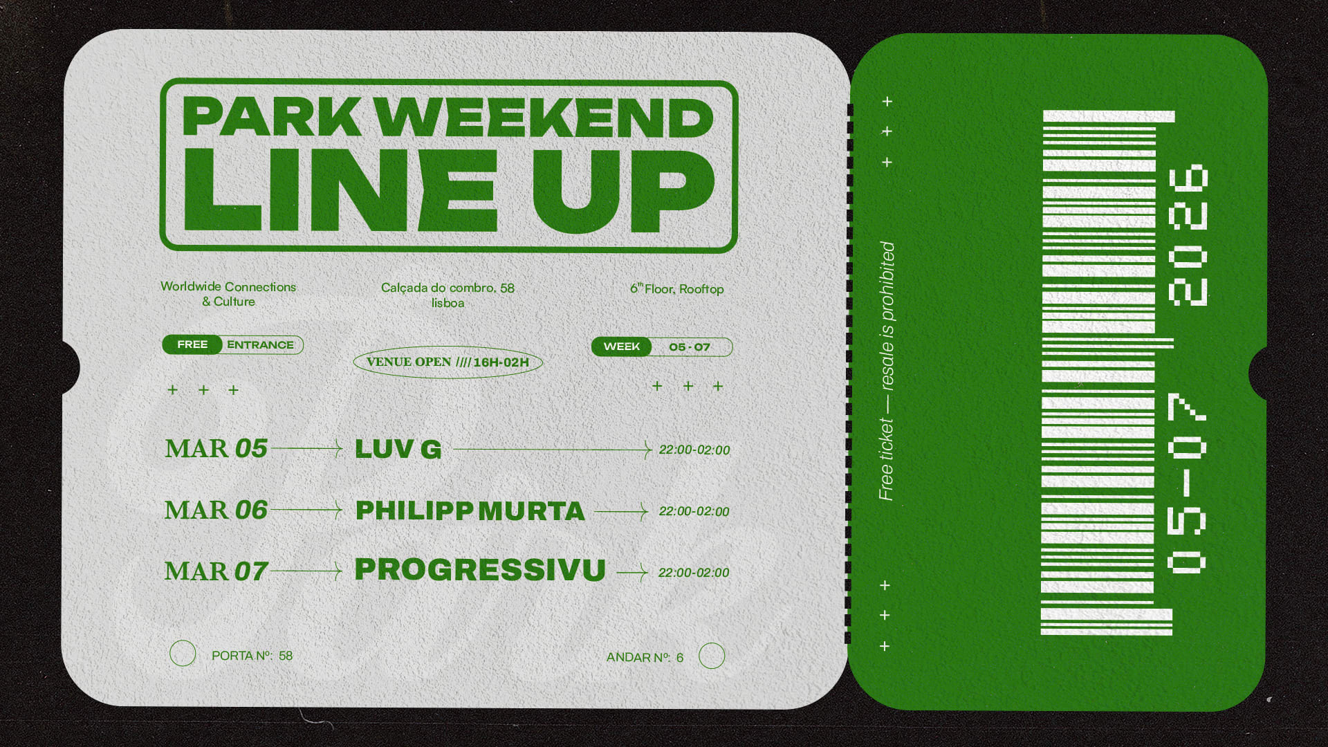 Park Weekend: @March 05-07 Cover