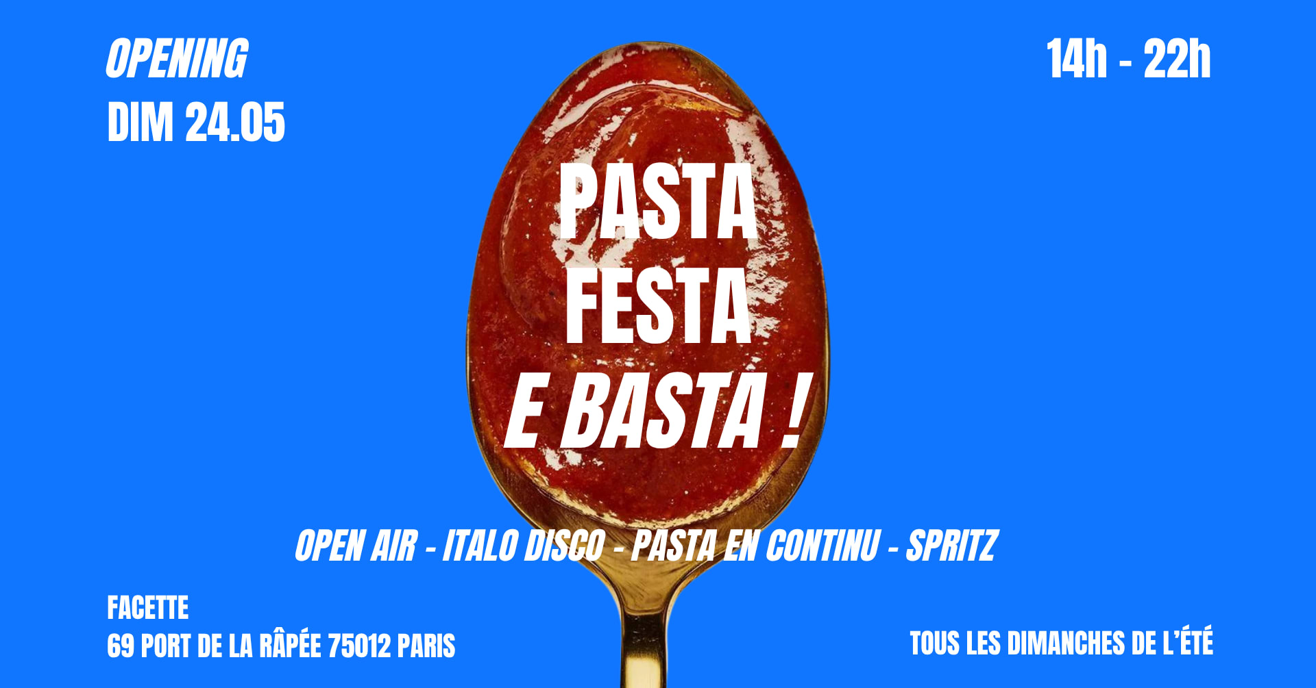 Pasta, Festa E Basta: Pasta En Continu, Open Air &Italodisco Cover