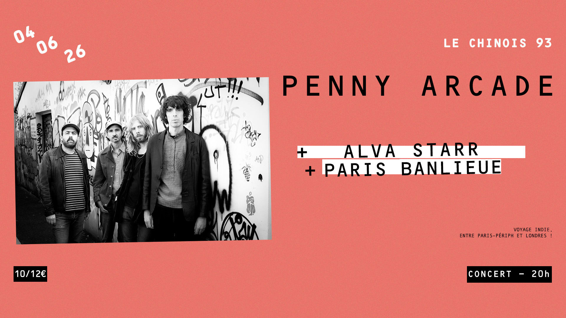Penny Arcade (Uk) + Alva Starr + Paris Banlieue Cover
