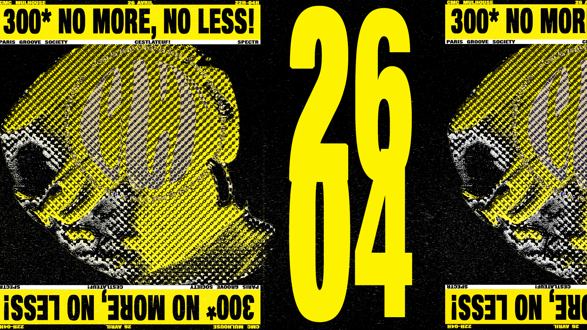 300 - No More, No Less I Paris Groove Society X Spectr Cover