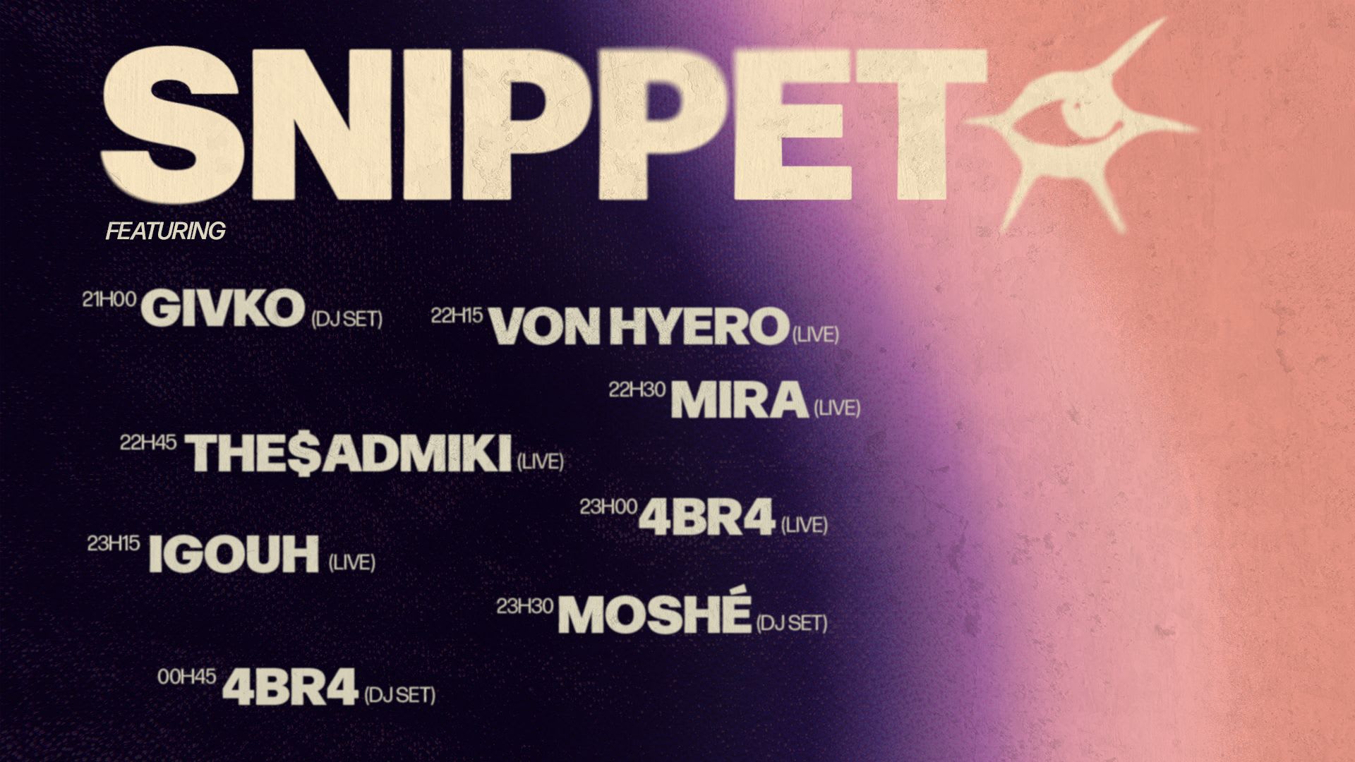 Snippet Live Show Cover