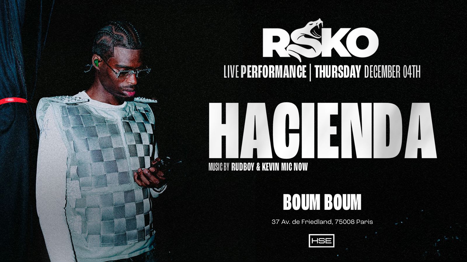 Rsko Showcase At Hacienda Boum Boum - 04/12 Cover