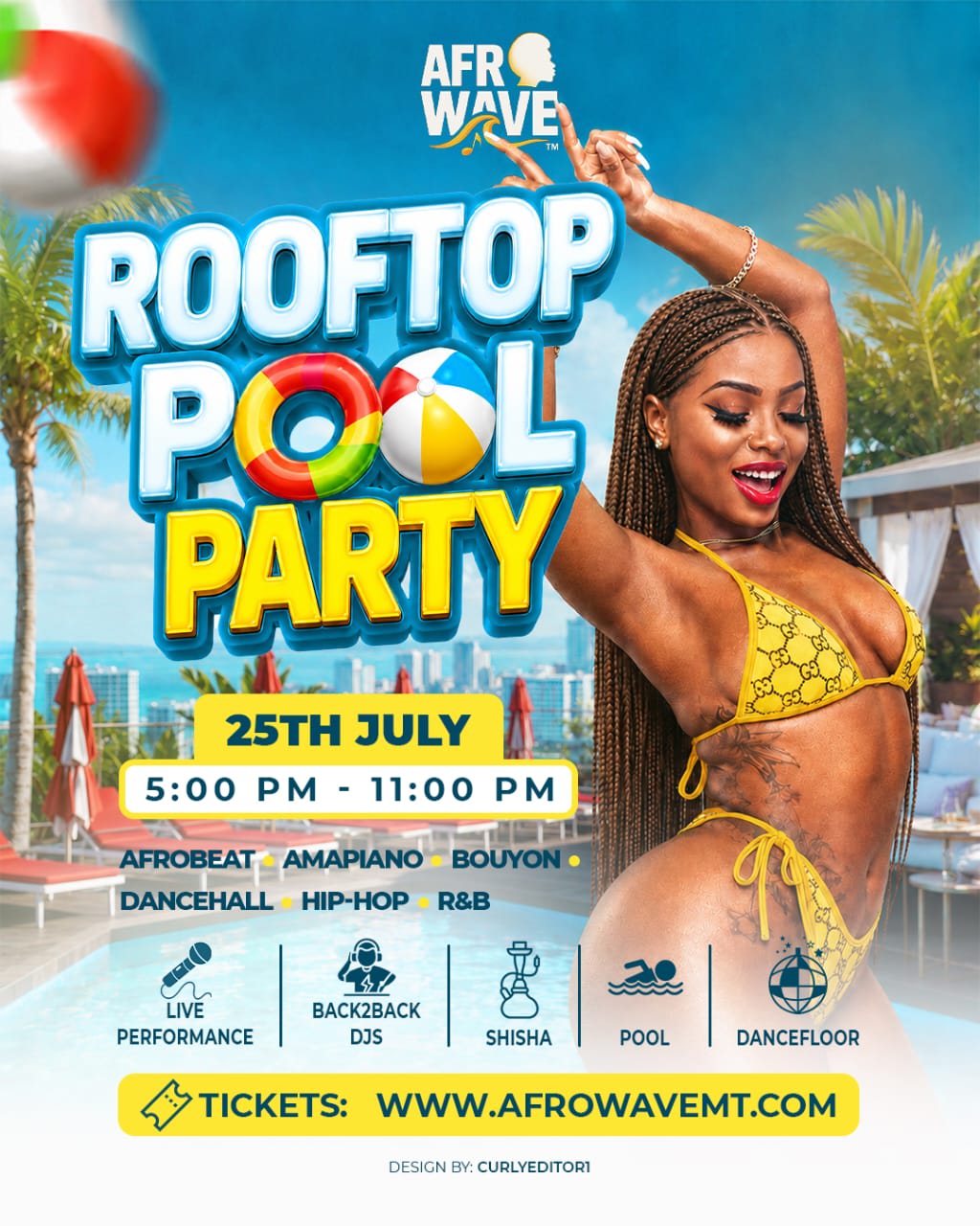 Afw - Rooftop Pool Party (25 July) Cover