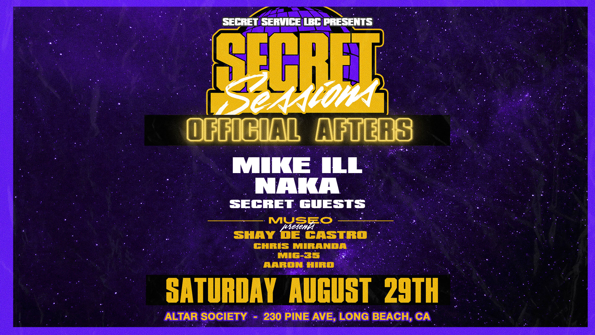 Secret Sessions After Party Dtlb!!! Museo Cover