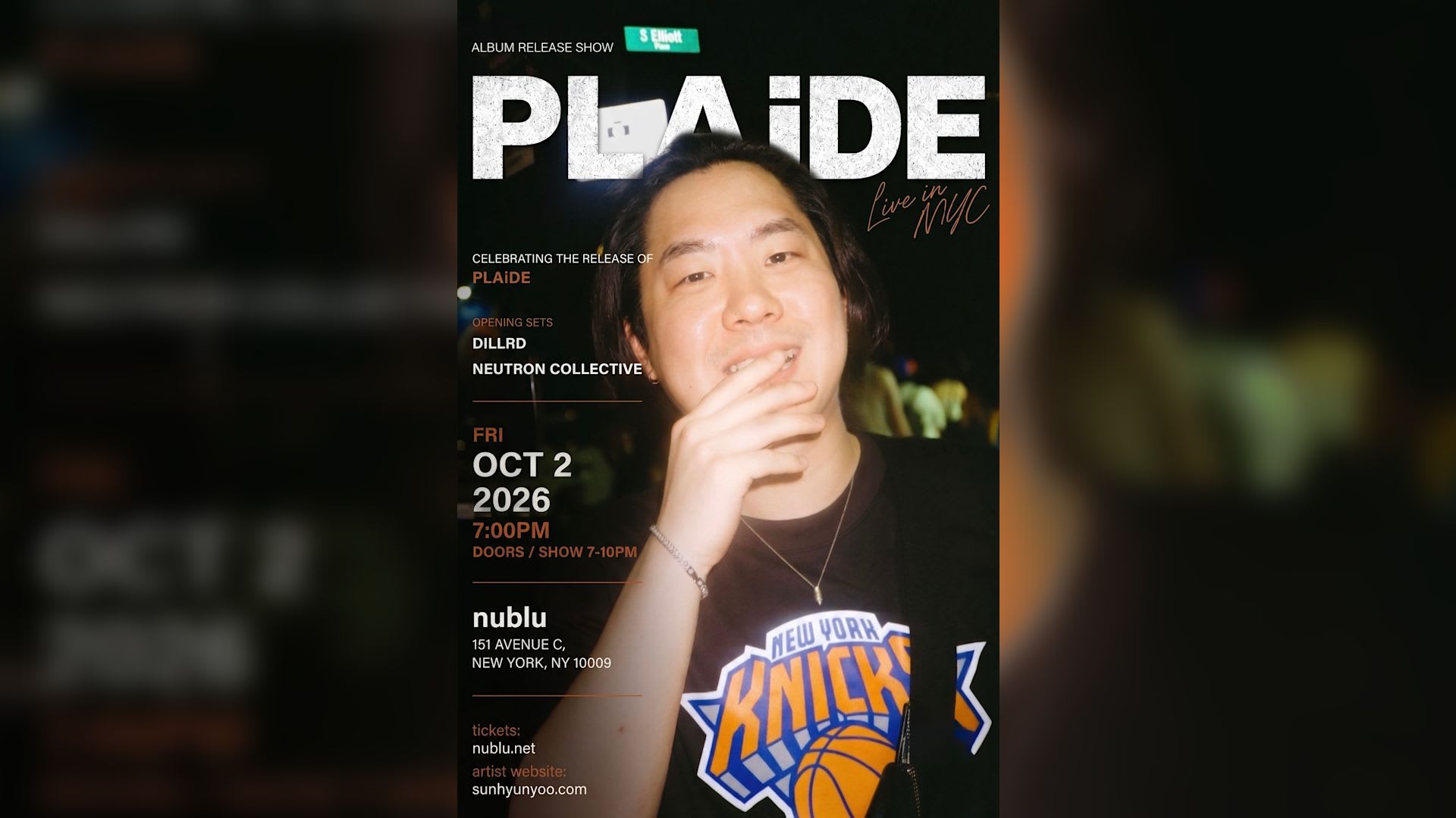 Album Release Show "Plaide" Cover