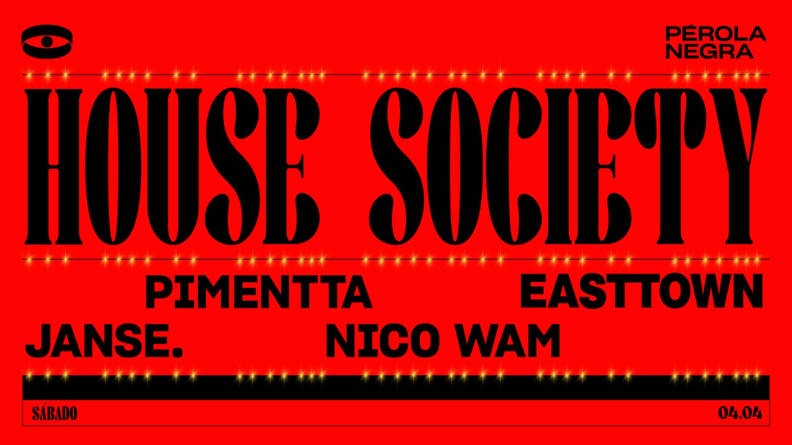House Society Pres. Easttown - Pérola Negra Club Cover