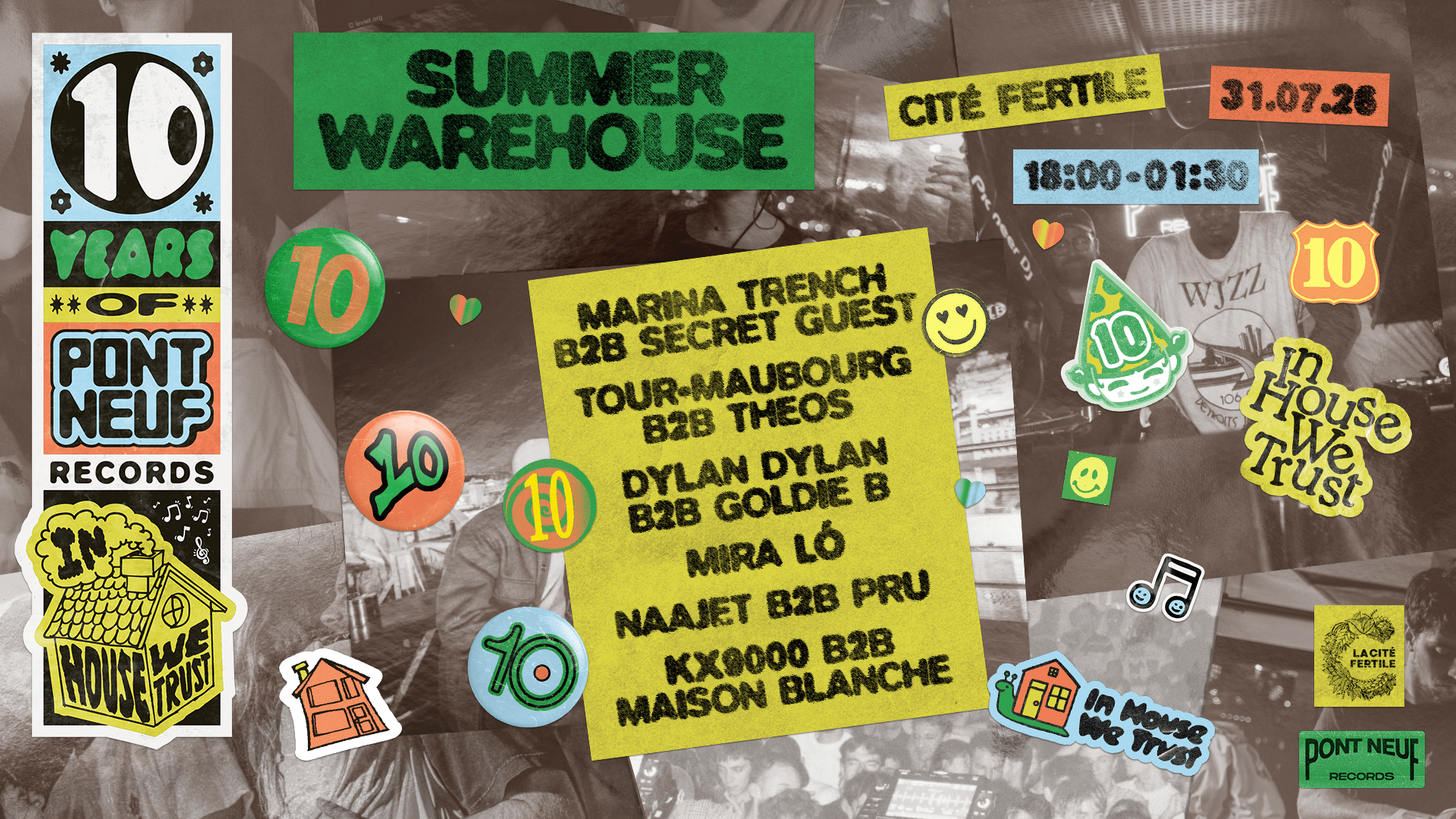 Pont Neuf 10 Years Summer Warehouse Cover
