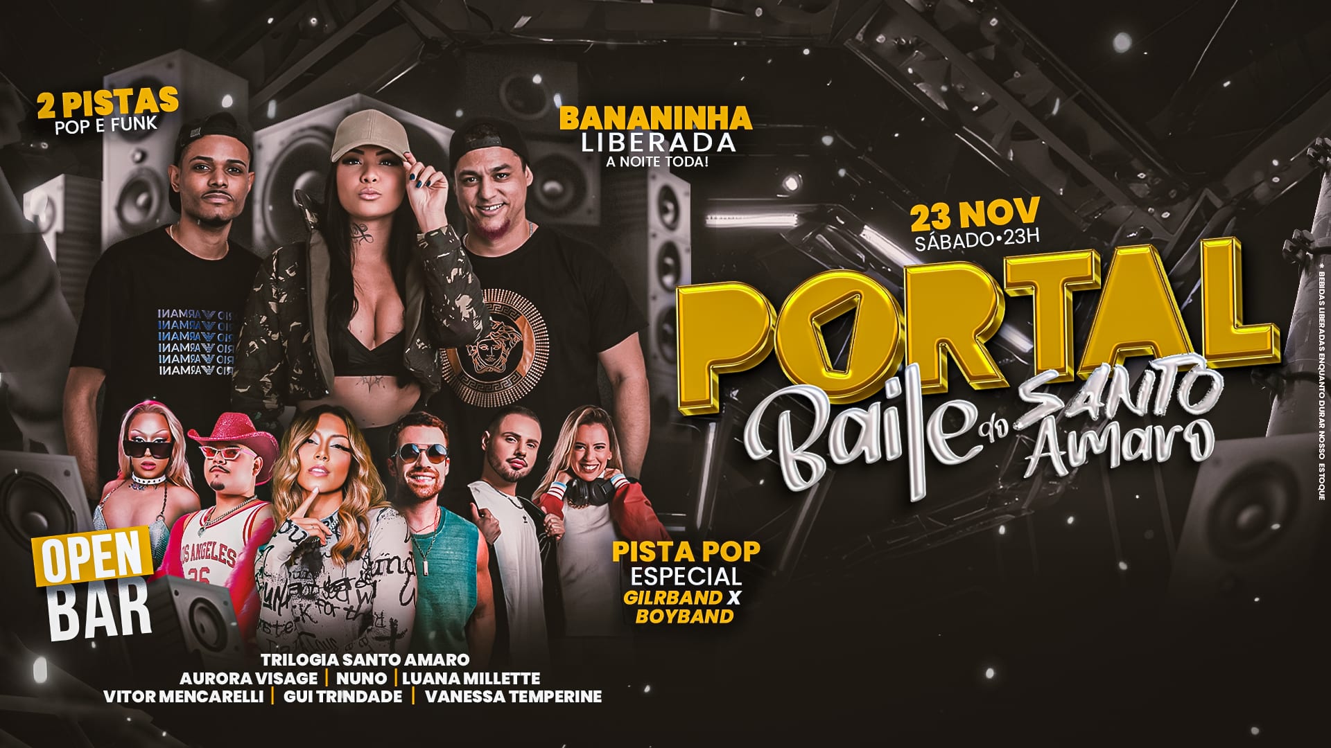 Portal Rio Convida Baile Do Santo Amaro • Mega Open Bar Cover