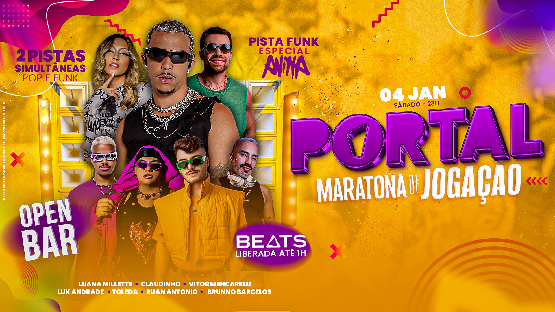 Portal Maratona Da Jogação - Especial Anitta • Open Bar Cover