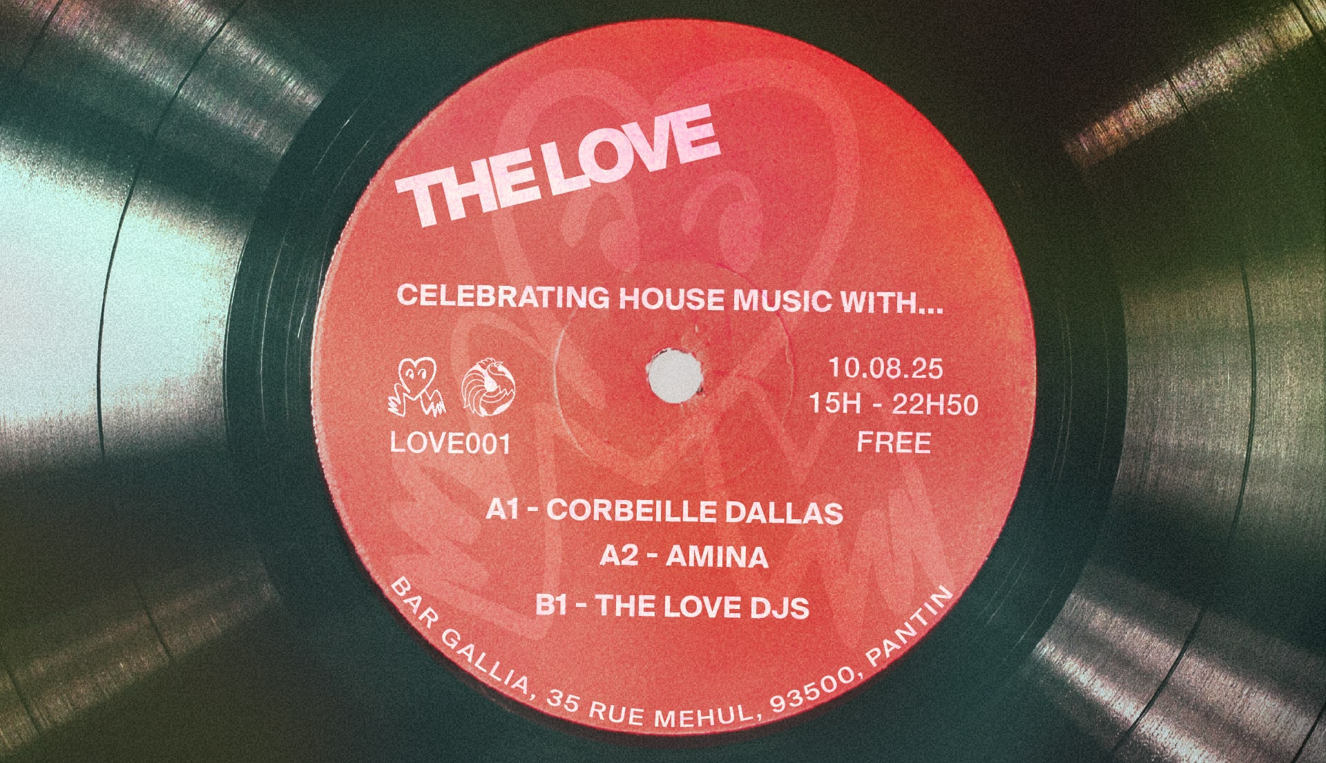 The Love 001: Corbeille Dallas, Amina, The Love Djs Cover