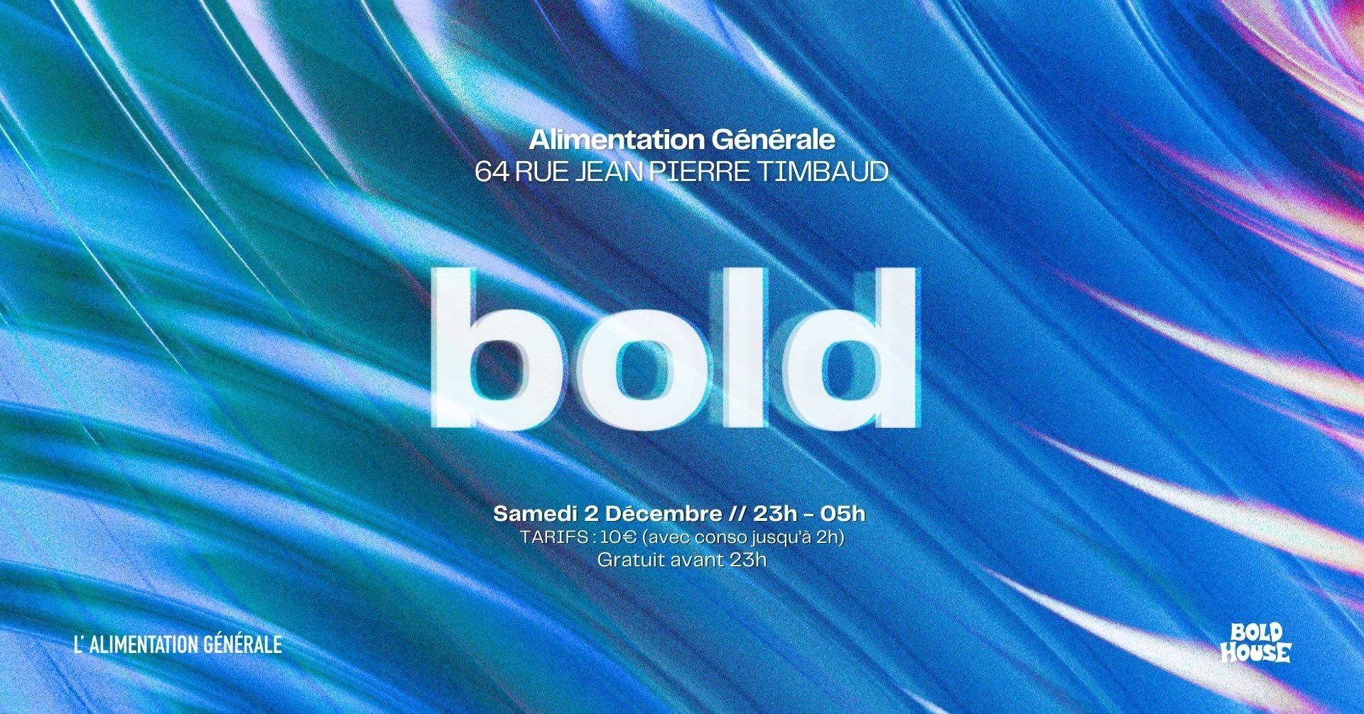 Bold House X Alimentation Générale Cover