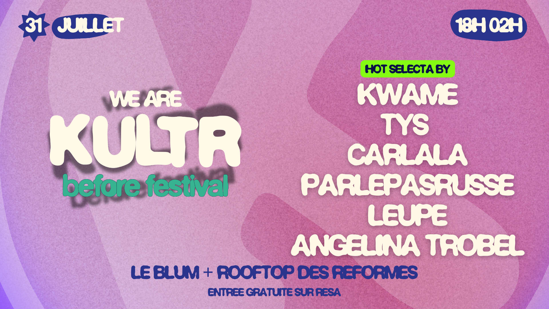 We Are Kultr – Before Festival Cover
