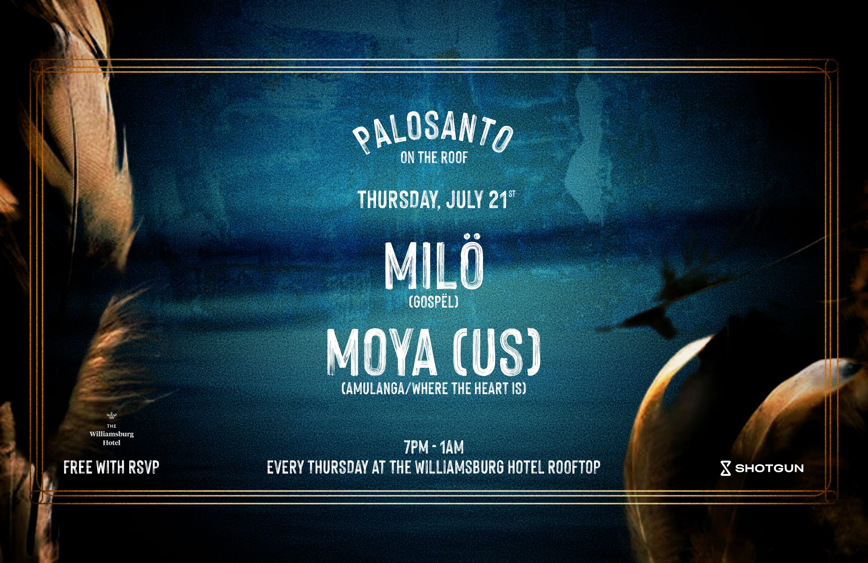 Palosanto On The Roof: Milö (Gospël), Moya (Us) Cover
