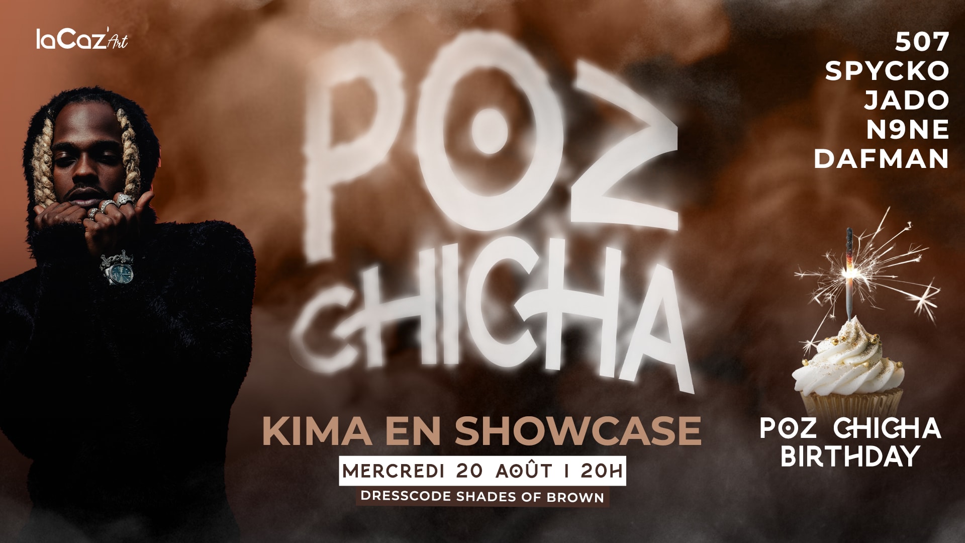 Poz Chicha Birthday - Kima En Showcase - Edt Shades Of Brown Cover