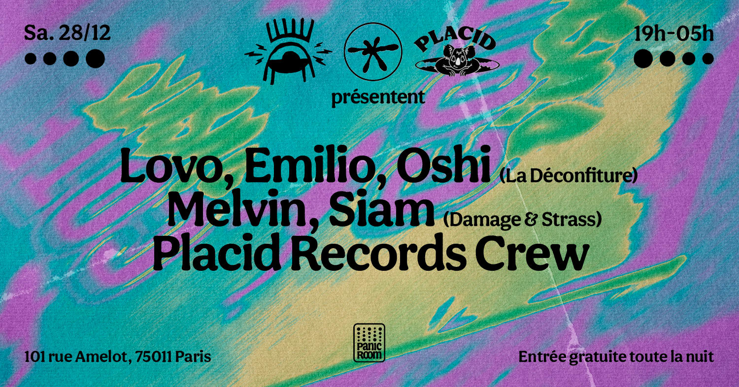 Damage N Strass Invite : La Déconfiture & Placid Records Cover