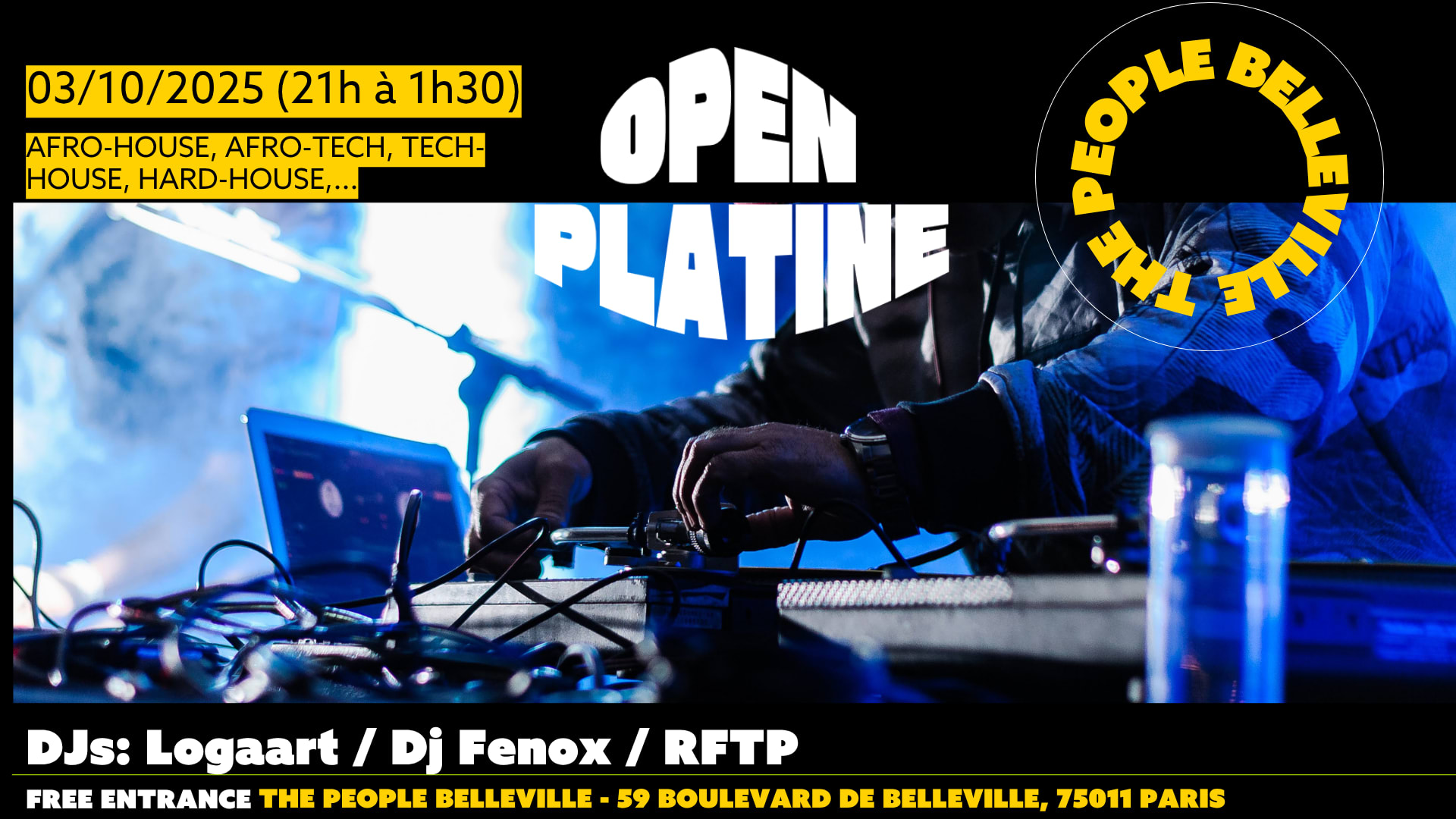 Open Platine Avec Logaart, Dj Fenox, Rftp Cover