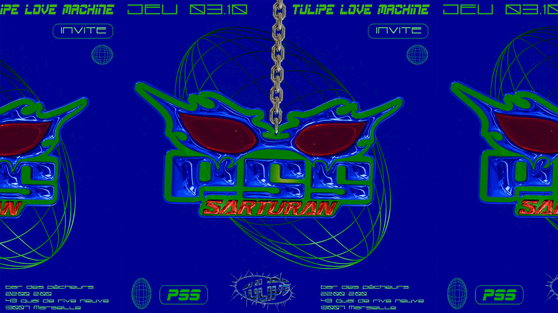 Tulipe Love Machine Invite Pss Sarturan - Free Cover