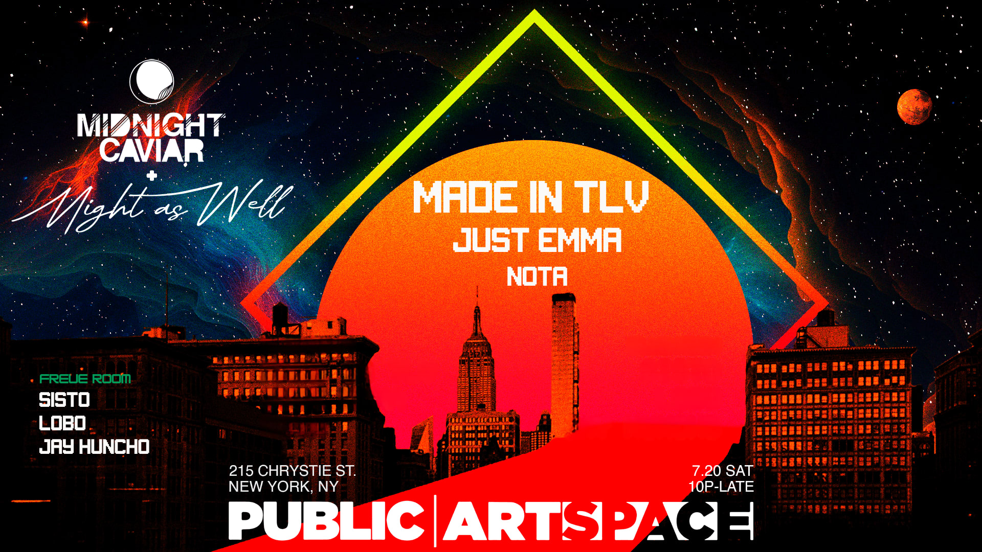 Midnight Caviar X Might As Well At Public Art Space Cover