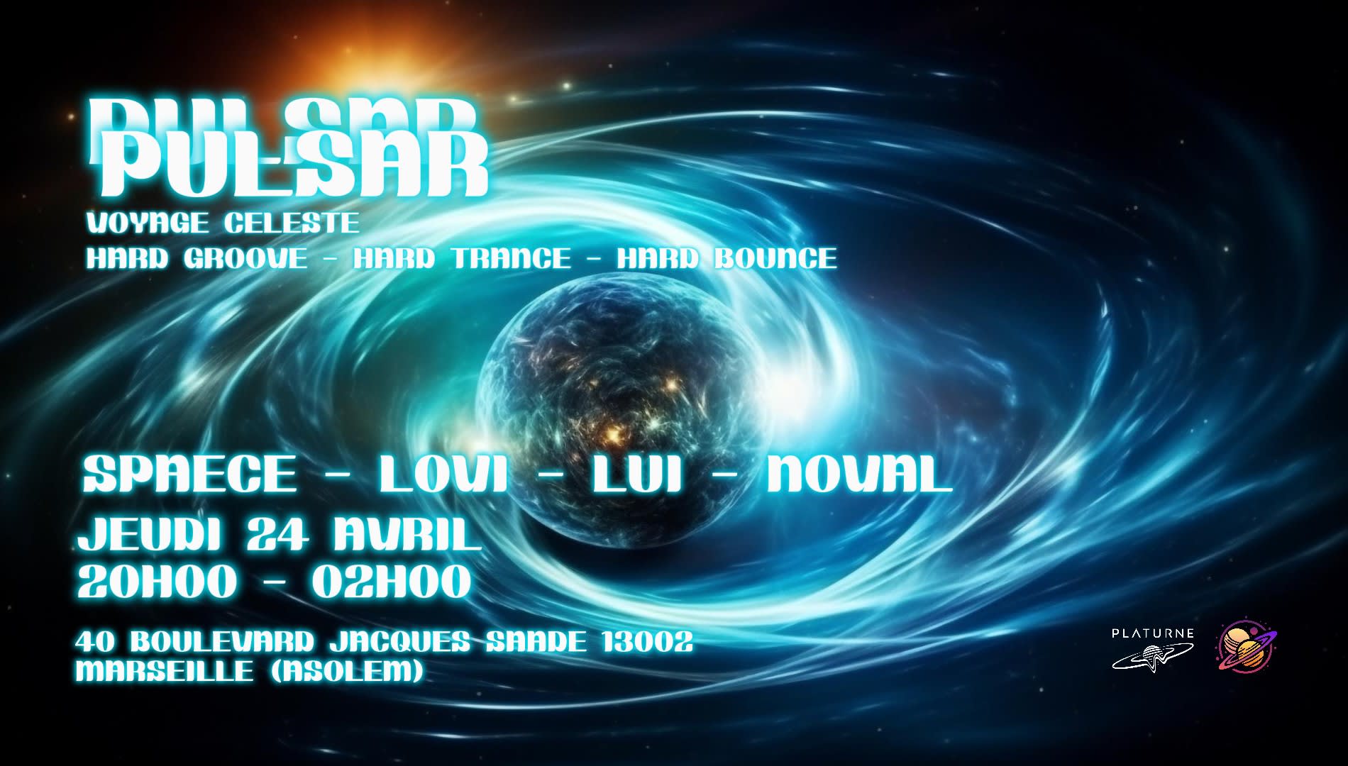 Pulsar Invite : La Platurne Cover