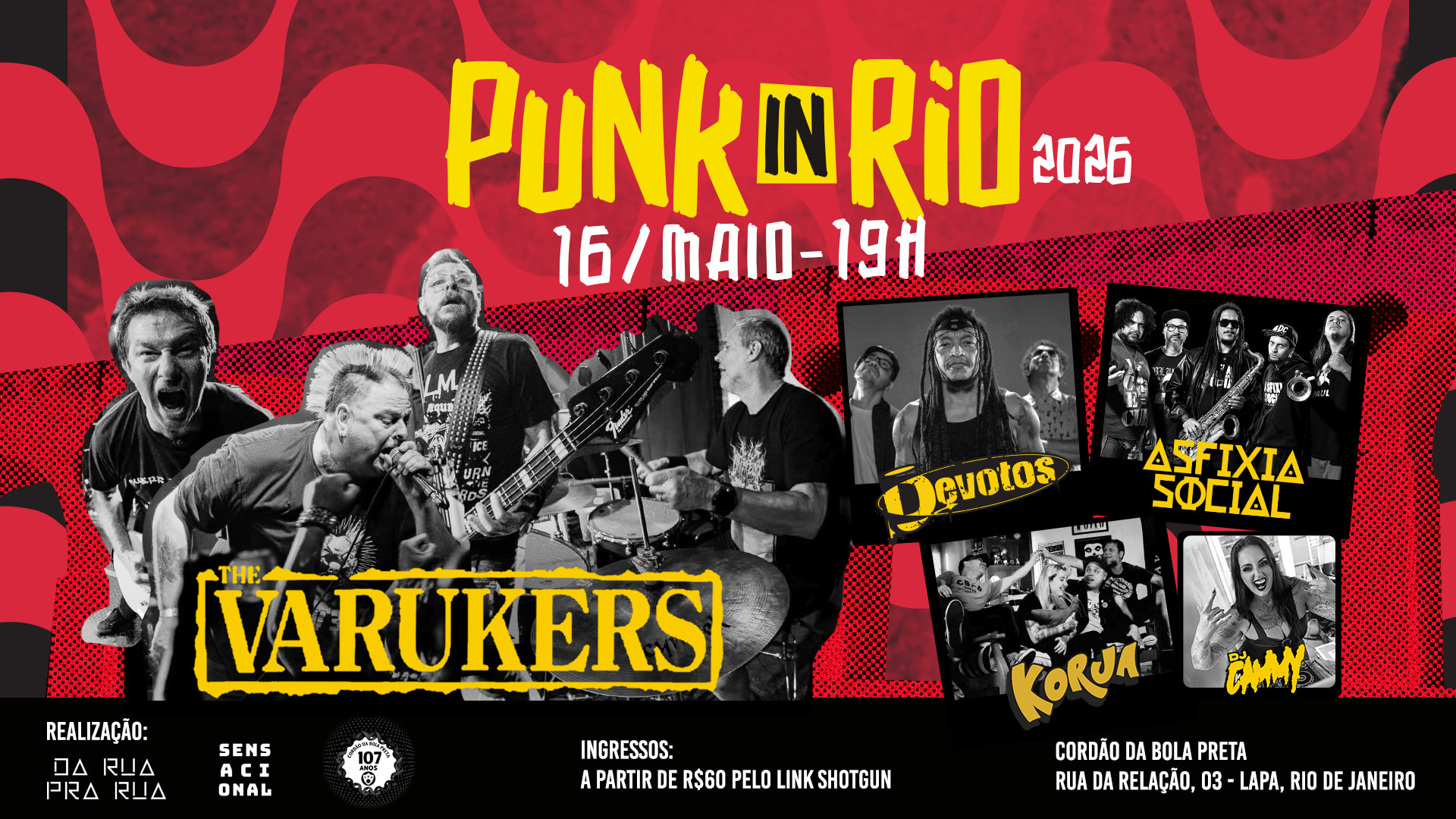 The Varukers (Uk) E Devotos (Pe) - Punk In Rio 2026 Cover