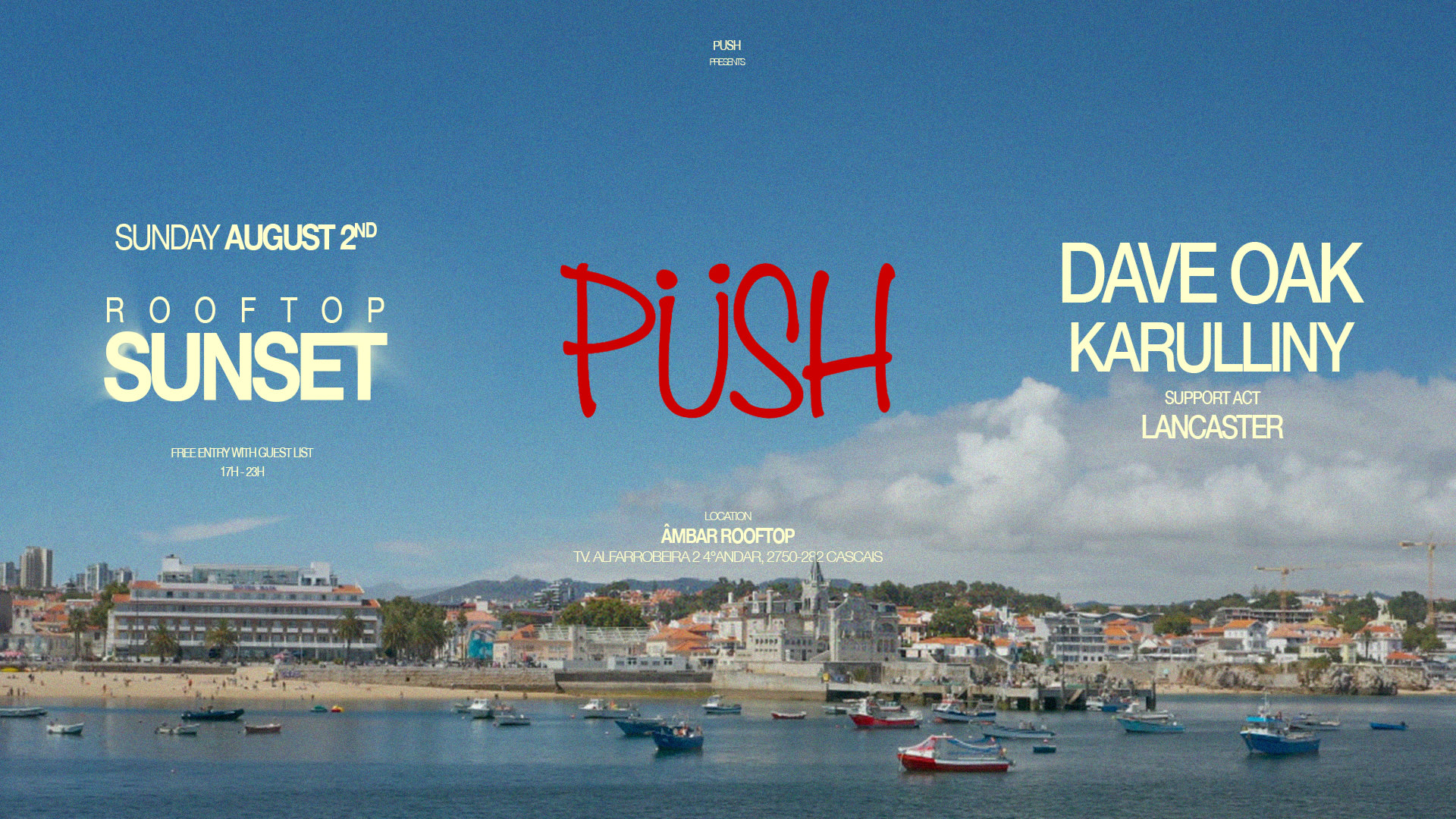 Push Sunset X Cascais Rooftop Cover
