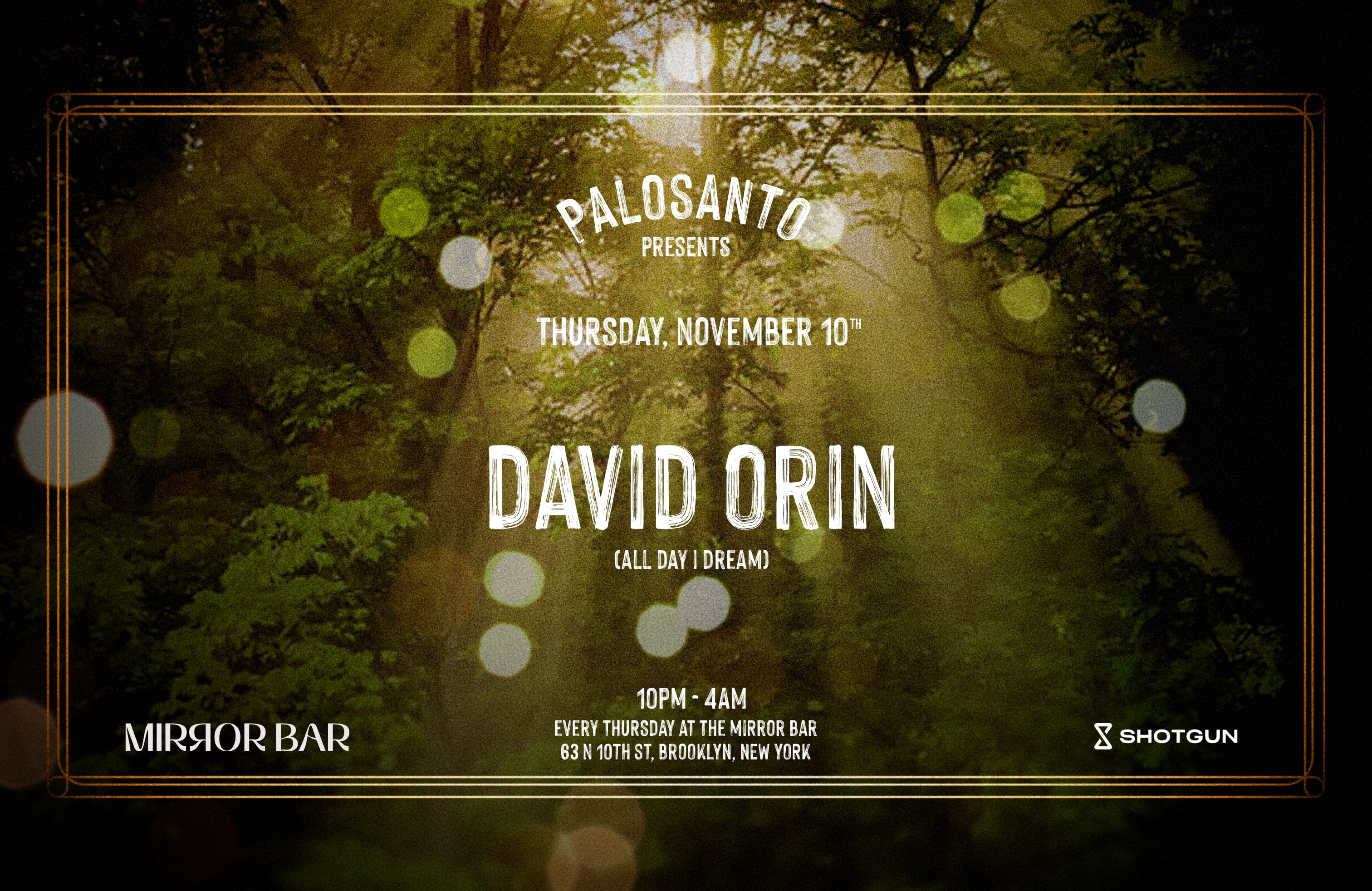 Palosanto W/ David Orin (All Day I Dream) Cover